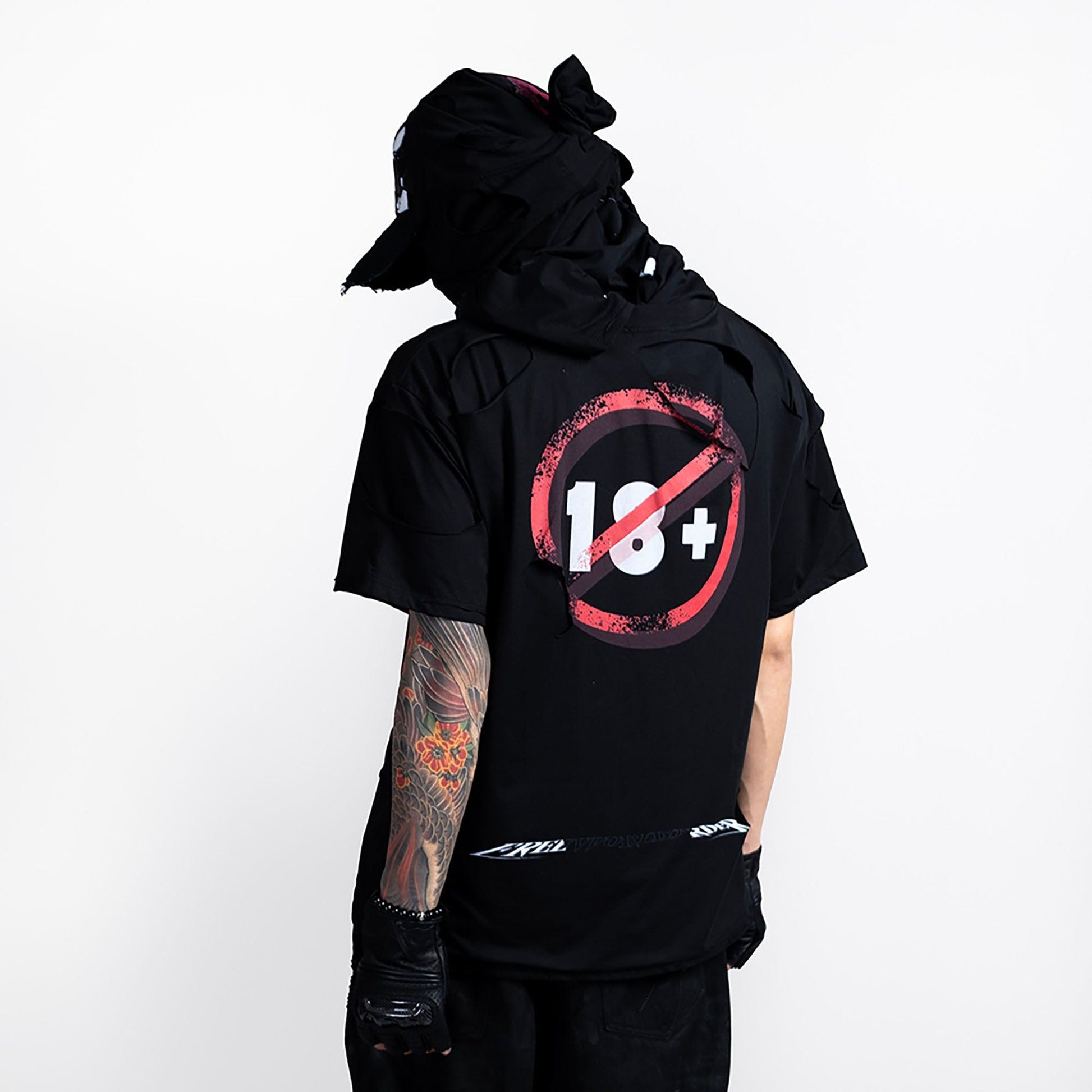 FVVO Mocking Mickey 18 Prohibitions T-Shirt-T Shirt-S-White-Free Shipping Leatheretro