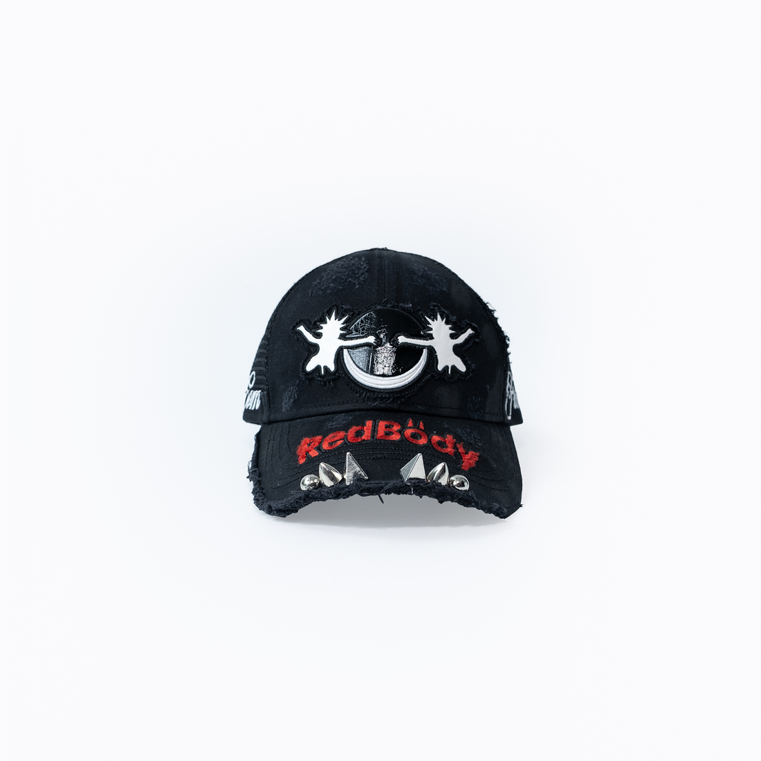 FVVO Punk Studded Washed Cap-Hat, Cap, Beanie-One Size-Black-Free Shipping Leatheretro
