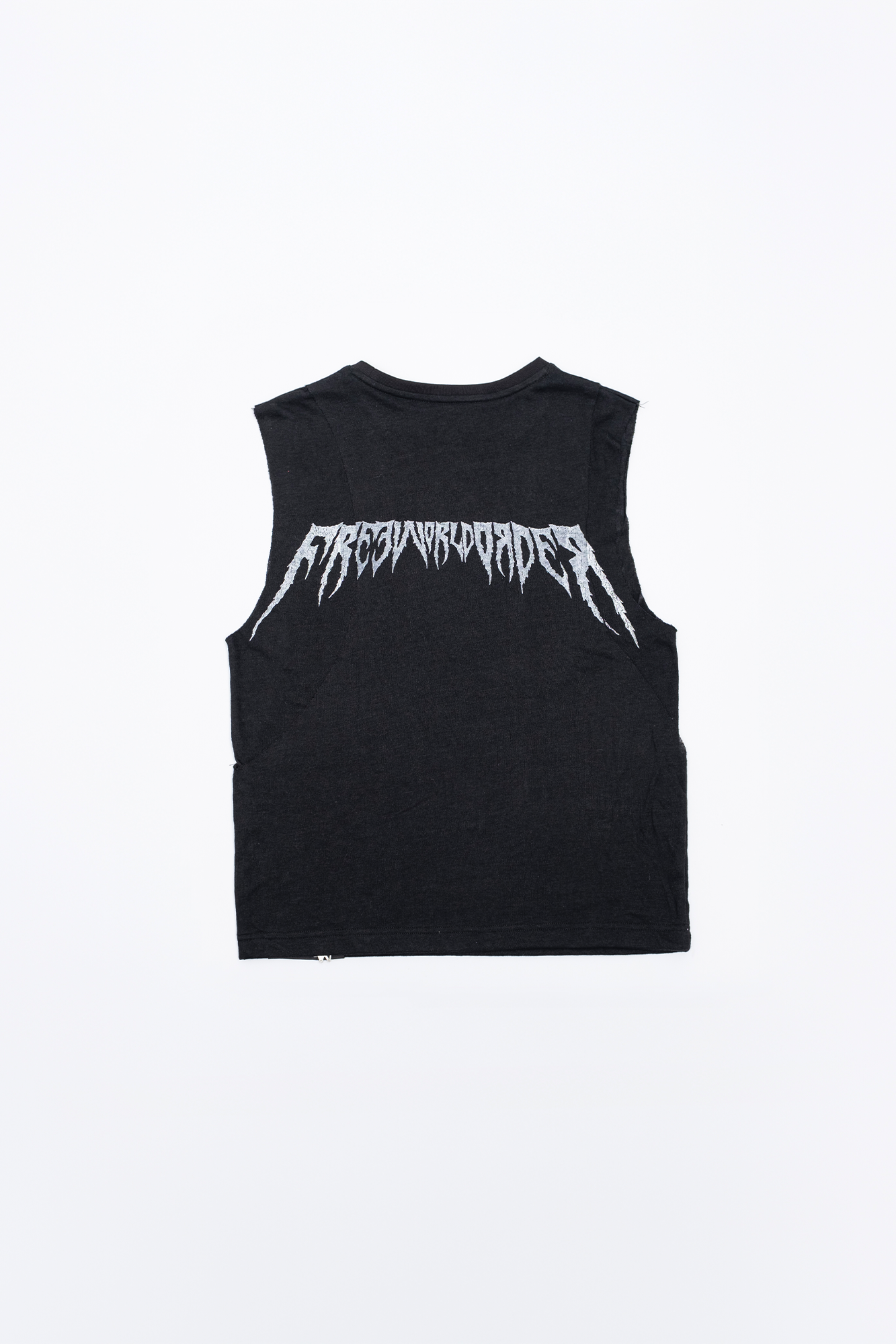 FVVO Faux-Layer Printed Tank-Tank Top-S-White-Free Shipping Leatheretro