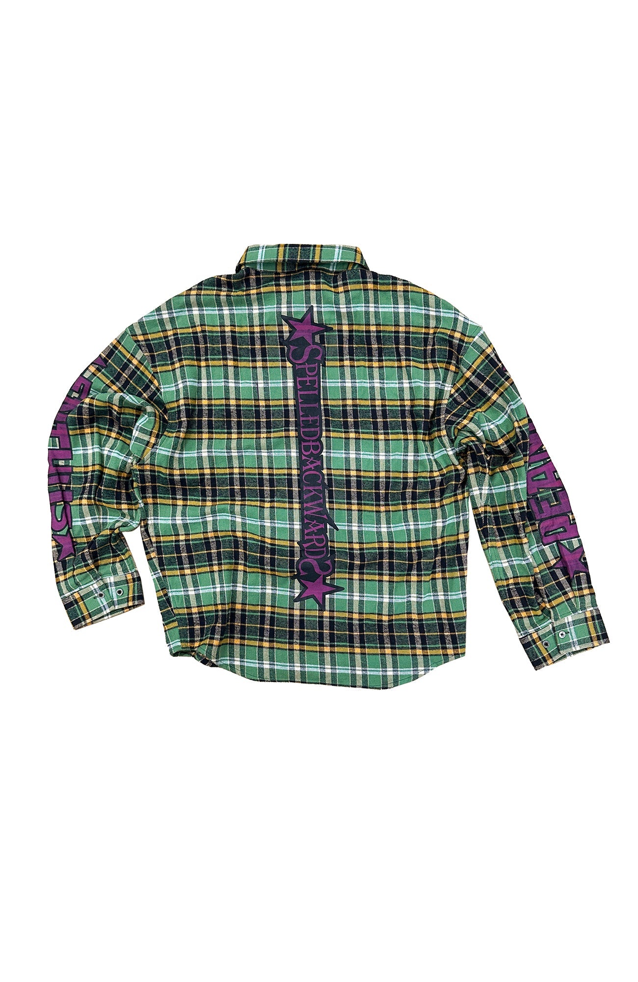 EVETS Colorblock Plaid Graphic Shirt-Shirt-S-Free Shipping Leatheretro