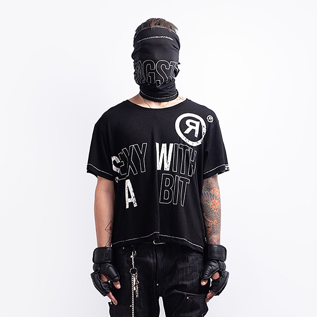 FVVO Sexy With A Bit Slogan T-Shirt-T Shirt-S-White-Free Shipping Leatheretro