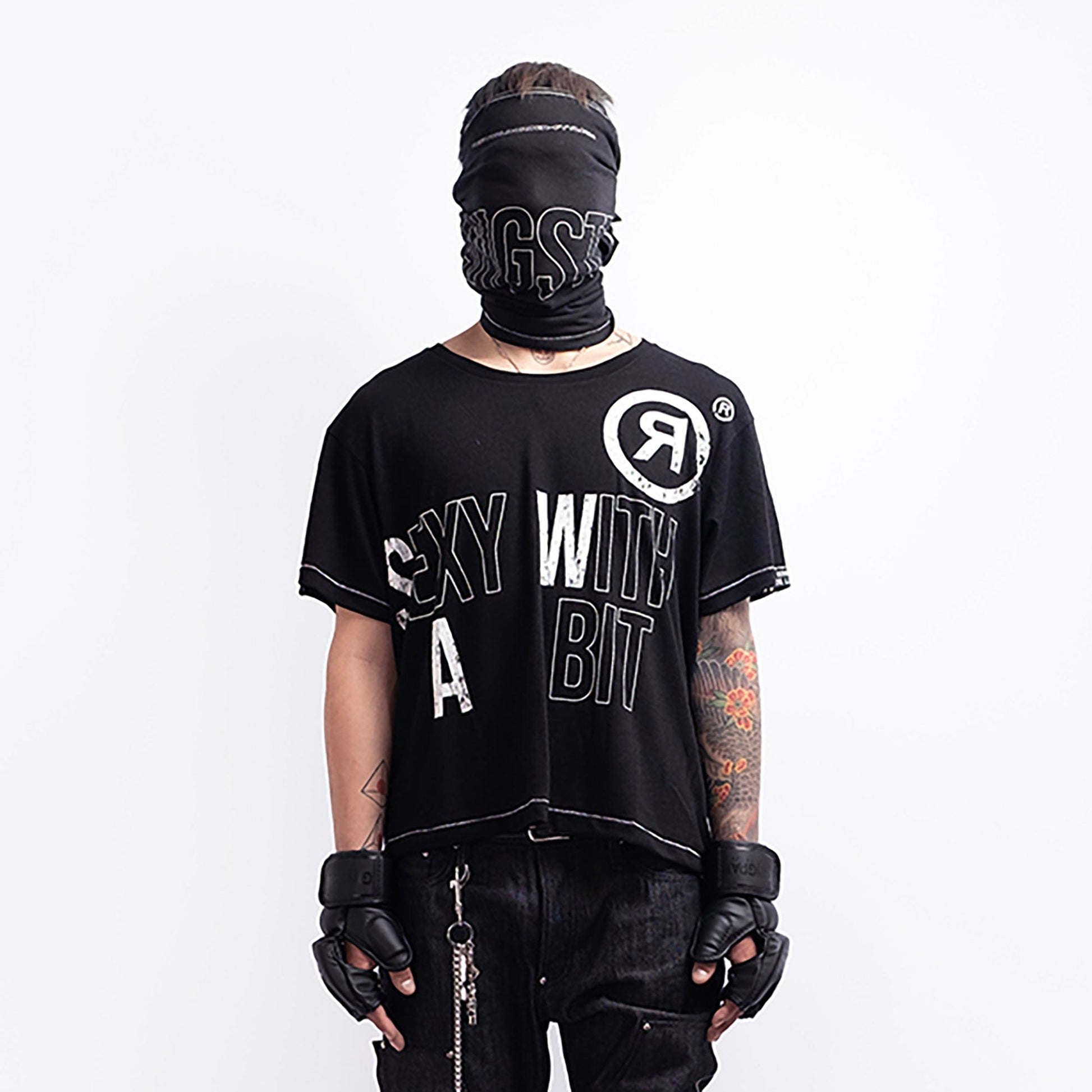 FVVO Sexy With A Bit Slogan T-Shirt-T Shirt-S-Black-Free Shipping Leatheretro