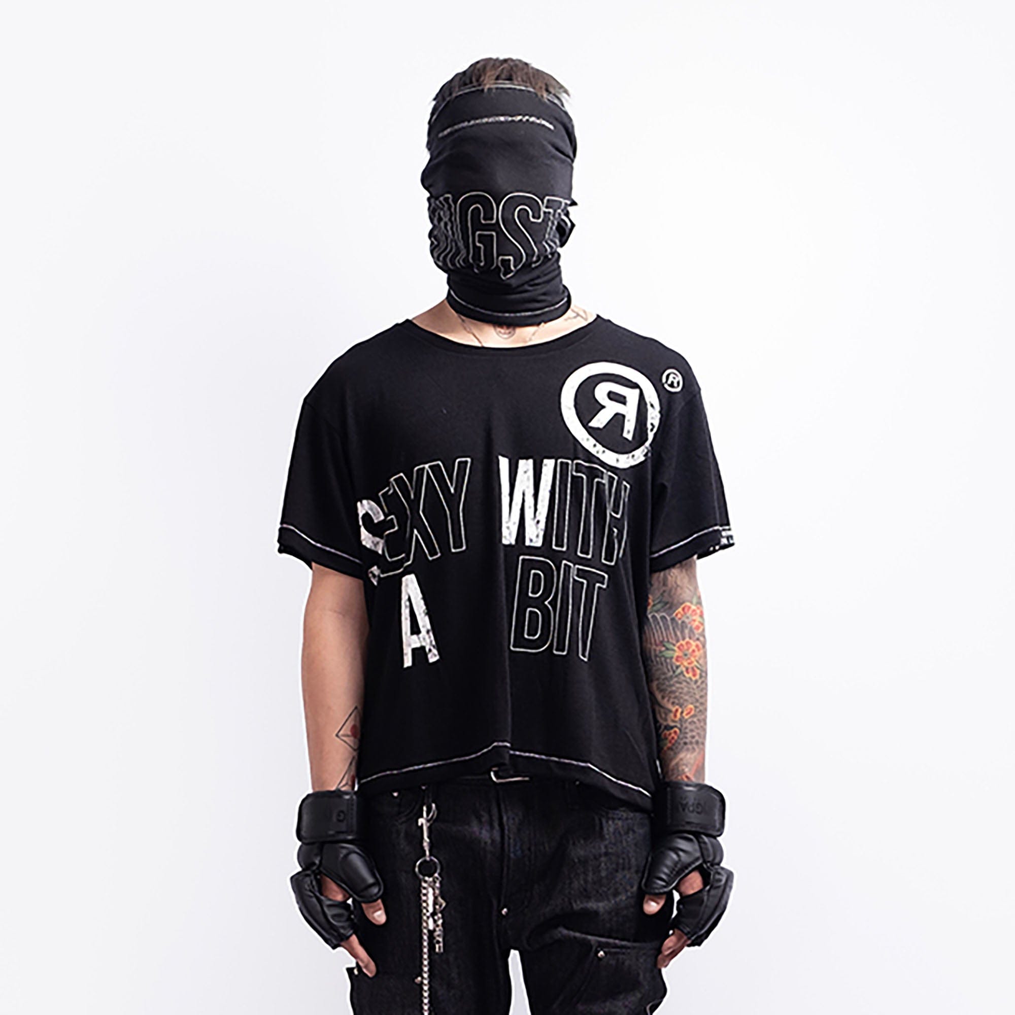 FVVO Sexy With A Bit Slogan T-Shirt-T Shirt-S-Black-Free Shipping Leatheretro