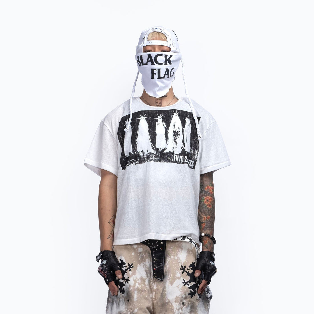 FVVO Stay Weird Graphic Punk T-Shirt-T Shirt-Black-S-Free Shipping Leatheretro