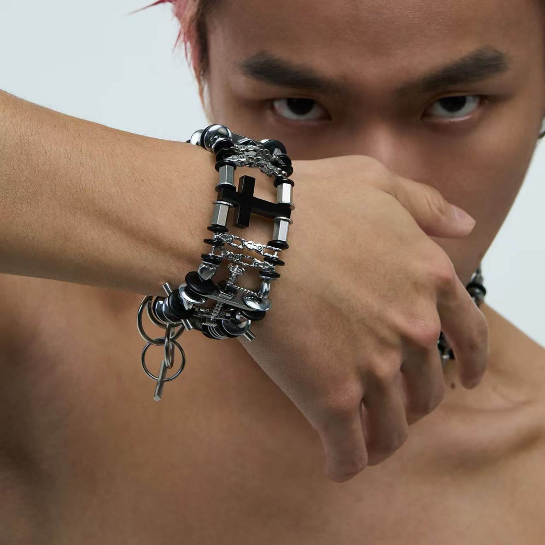 ILLUSORY Sacrificial Cross Bracelet-Bracelet-Regular-Free Shipping Leatheretro