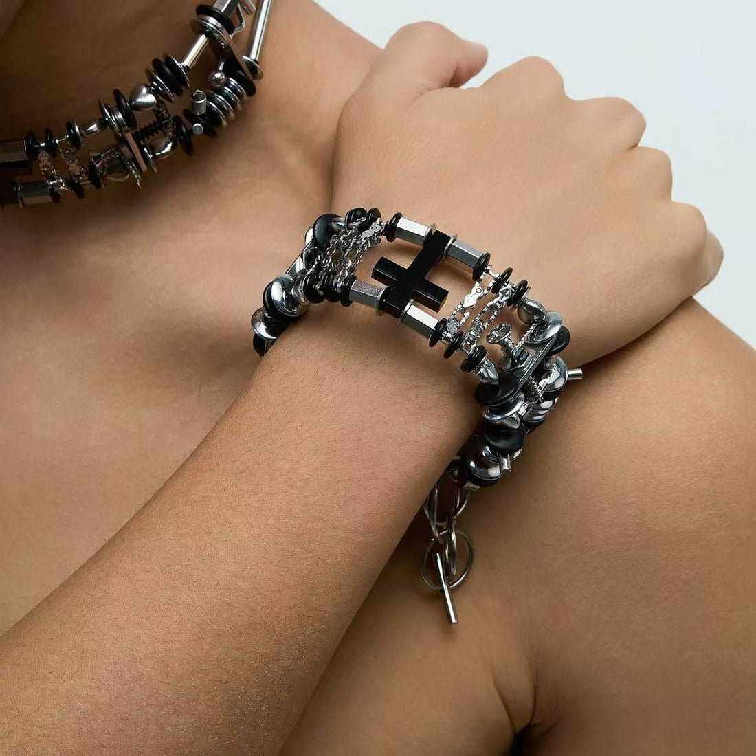 ILLUSORY Sacrificial Cross Bracelet-Bracelet-Regular-Free Shipping Leatheretro
