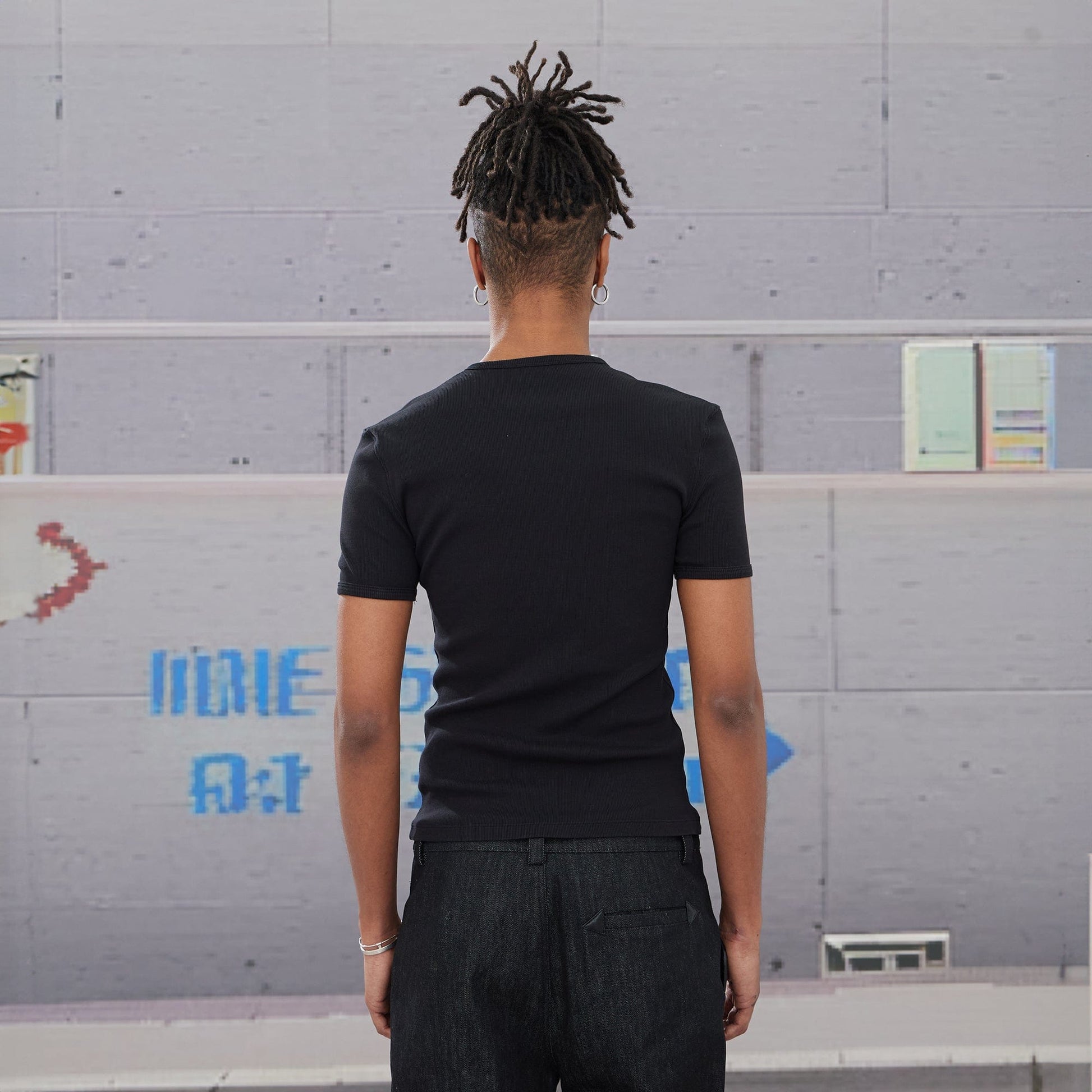 DND4DES Essential Ribbed Slim-Fit T-Shirt-T Shirt-S-Black-Free Shipping Leatheretro