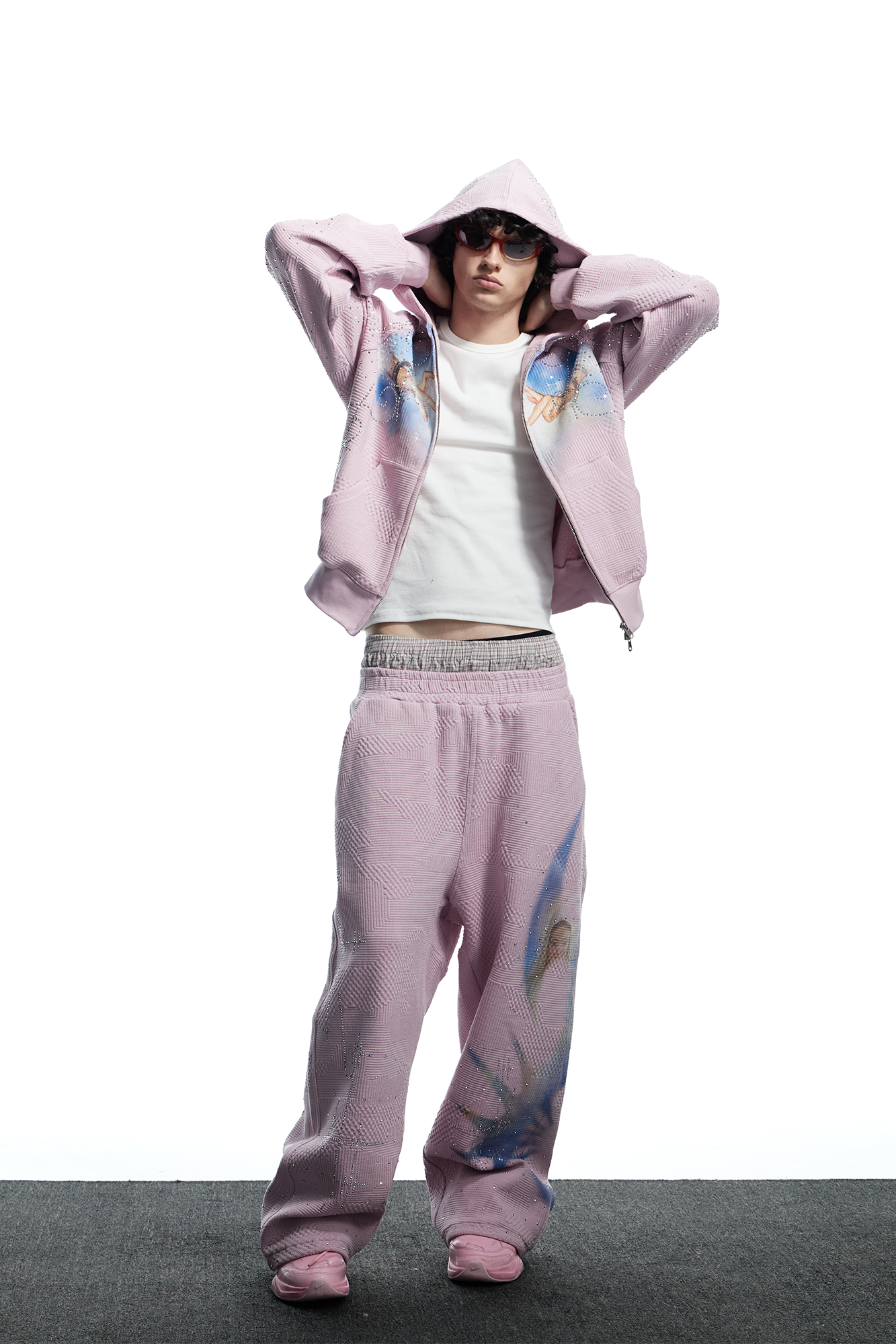 DND4DES Dreamcore Print Diamond Sweatpants-Pants-S-Free Shipping Leatheretro