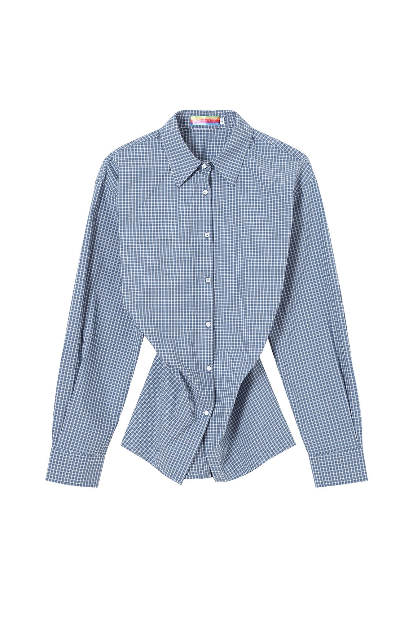 CLP Gingham Corset-Waist Shirt-Shirt-S-Free Shipping Leatheretro
