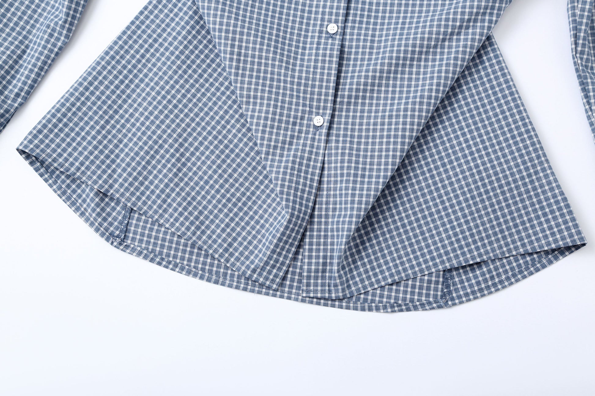 CLP Gingham Corset-Waist Shirt-Shirt-S-Free Shipping Leatheretro