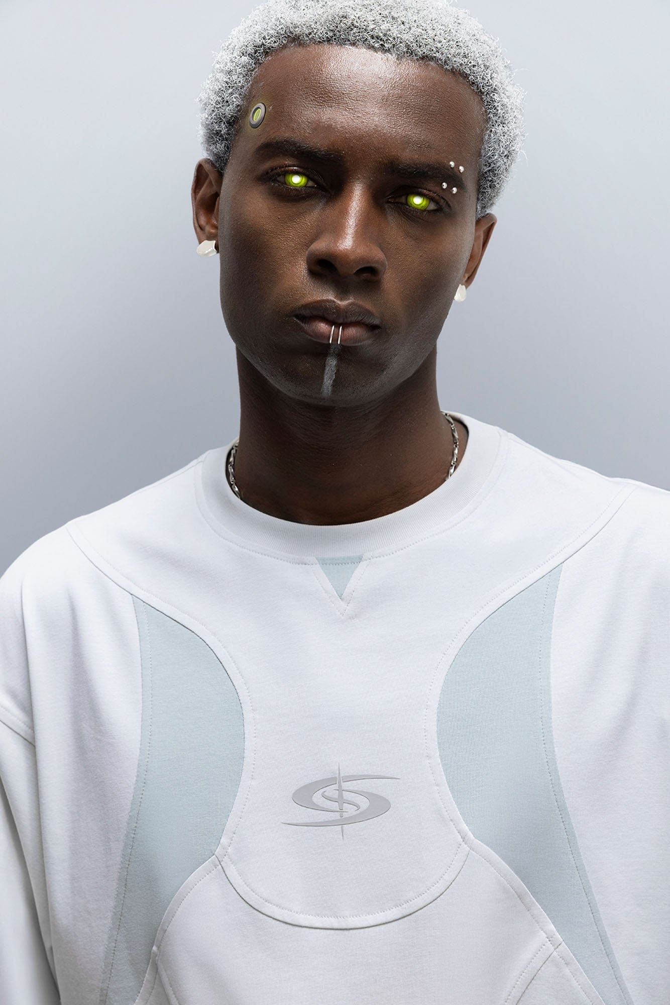 XIPHEVIL Curve Spliced Quick-Dry Sorona T-Shirt Ice-L/S Tee-XS-Free Shipping Leatheretro