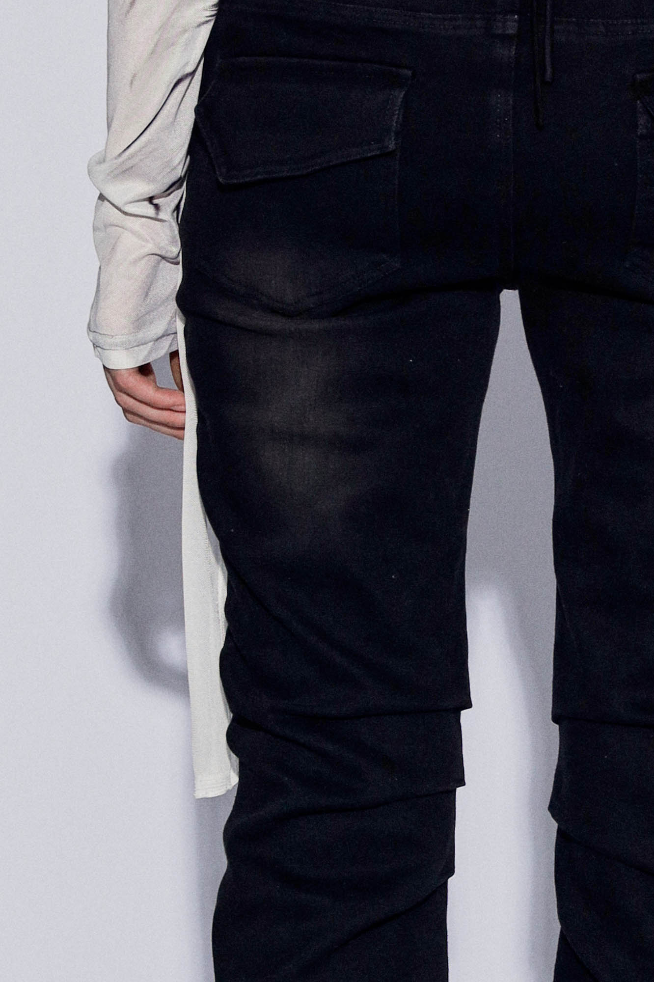 DND4DESxFaychui Rose Studded Low-Rise Flared Jeans-Jeans-S-Free Shipping Leatheretro