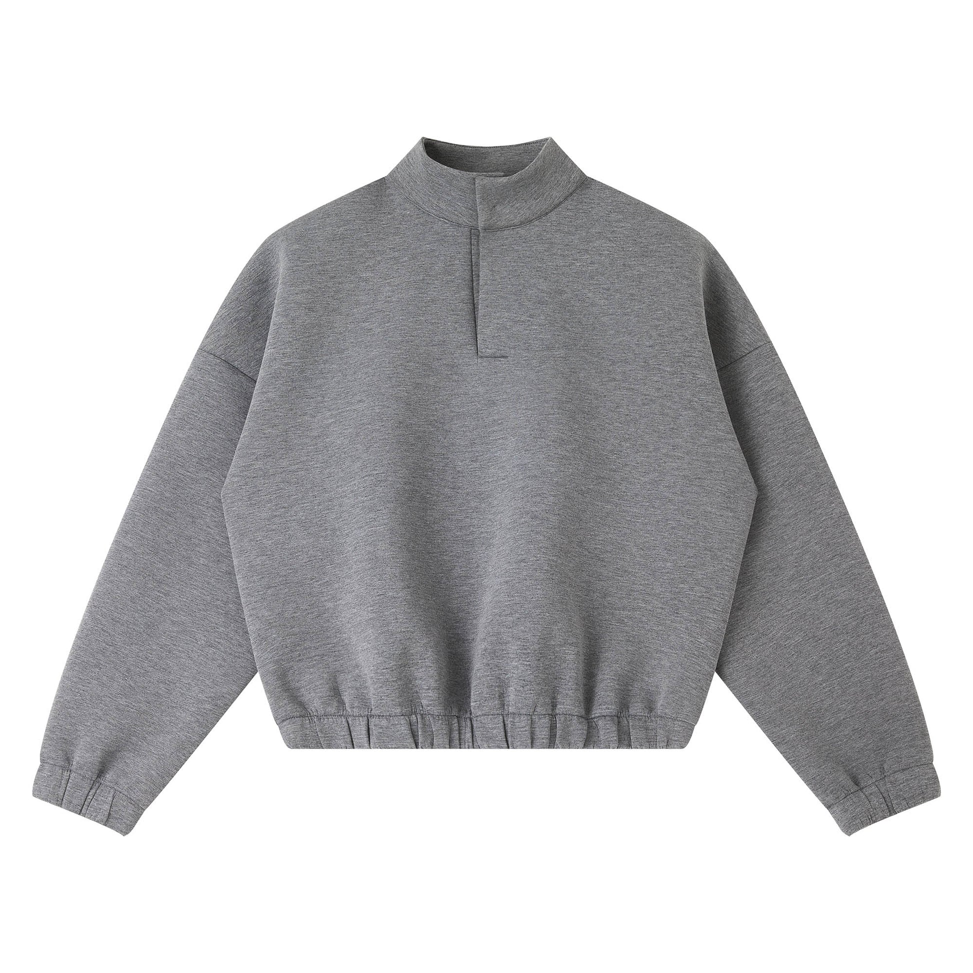 CLP The Astronaut Mockneck Sweatshirt-Sweatshirt-Gray-M-Free Shipping Leatheretro
