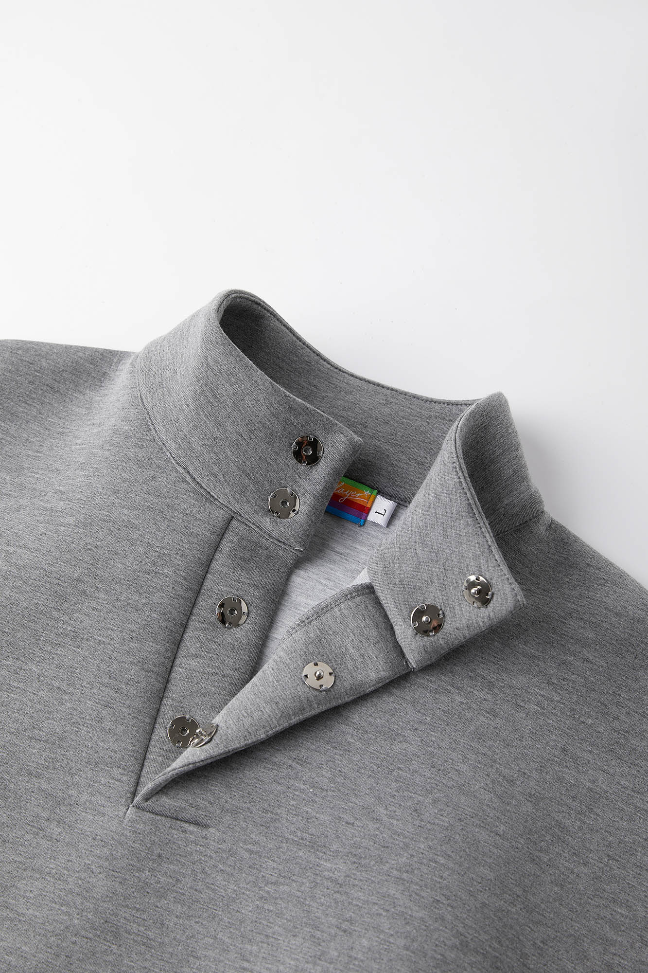 CLP The Astronaut Mockneck Sweatshirt-Sweatshirt-Gray-M-Free Shipping Leatheretro
