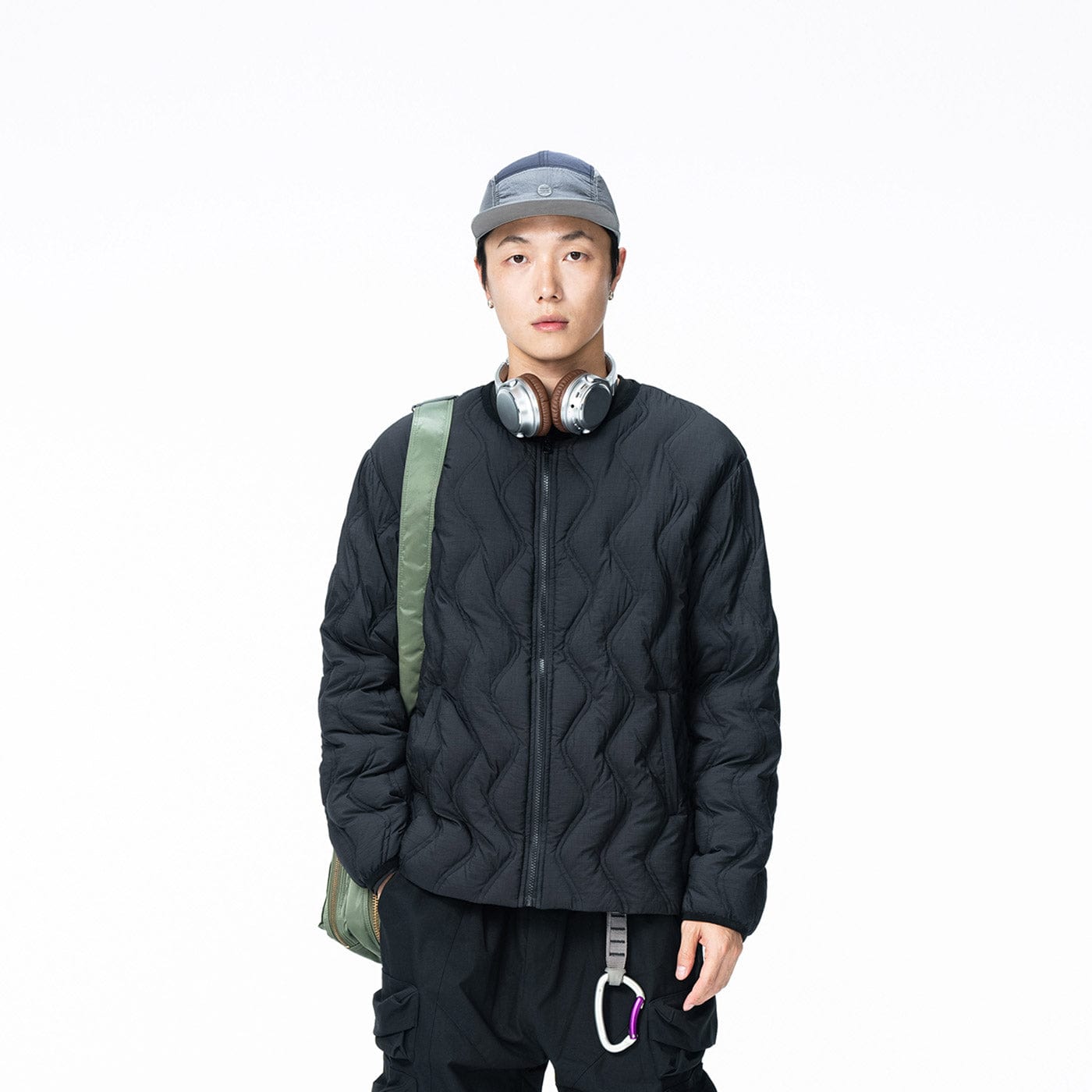 ENSHADOWER Wave Line Texture Light Down Jacket-Jacket-S-Brown-Free Shipping Leatheretro