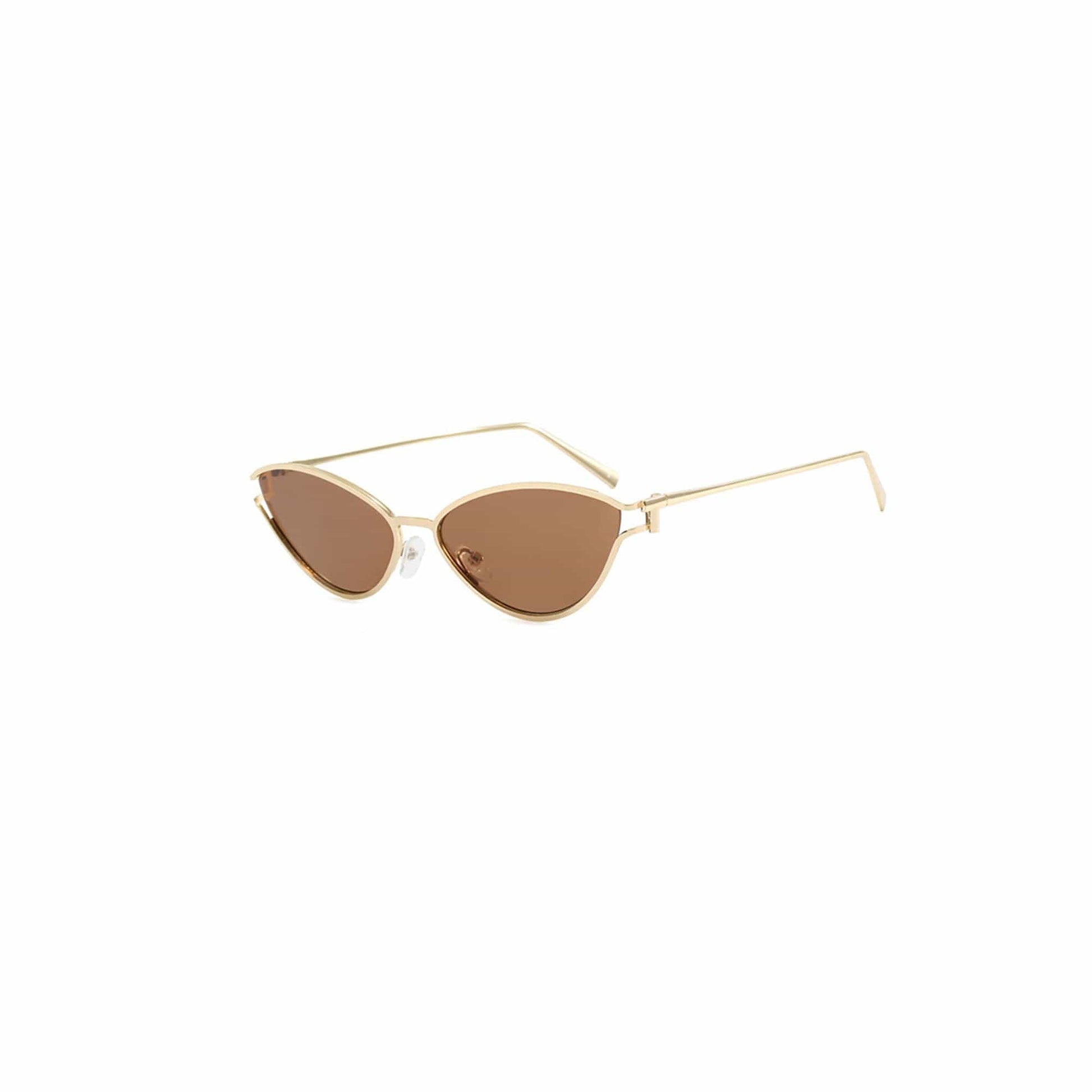 DAMAGE ASIA Retro Cat-Eye Tinted Sunglasses-Sunglasses-Coffee-Free Shipping Leatheretro