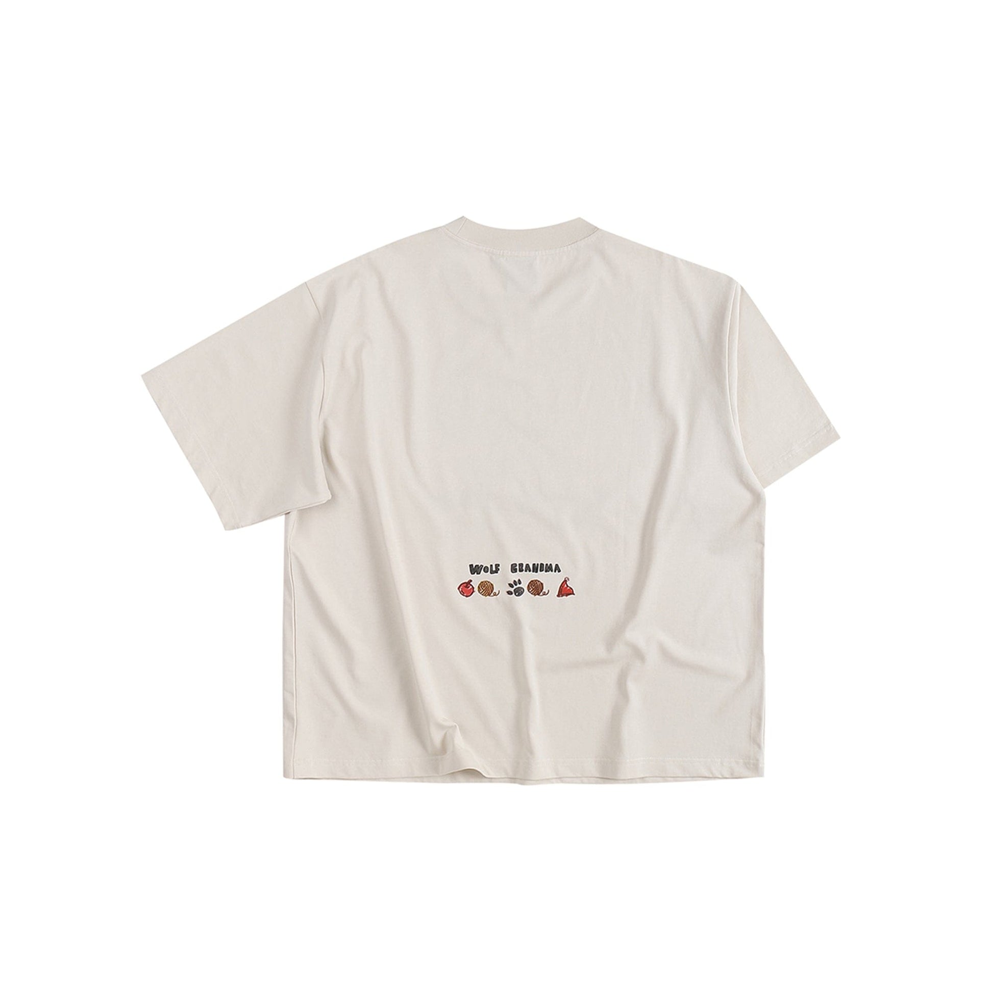 FACEONLAB Little Red Riding Knight Graphic T-Shirt-T Shirt-M-Gray-Free Shipping Leatheretro