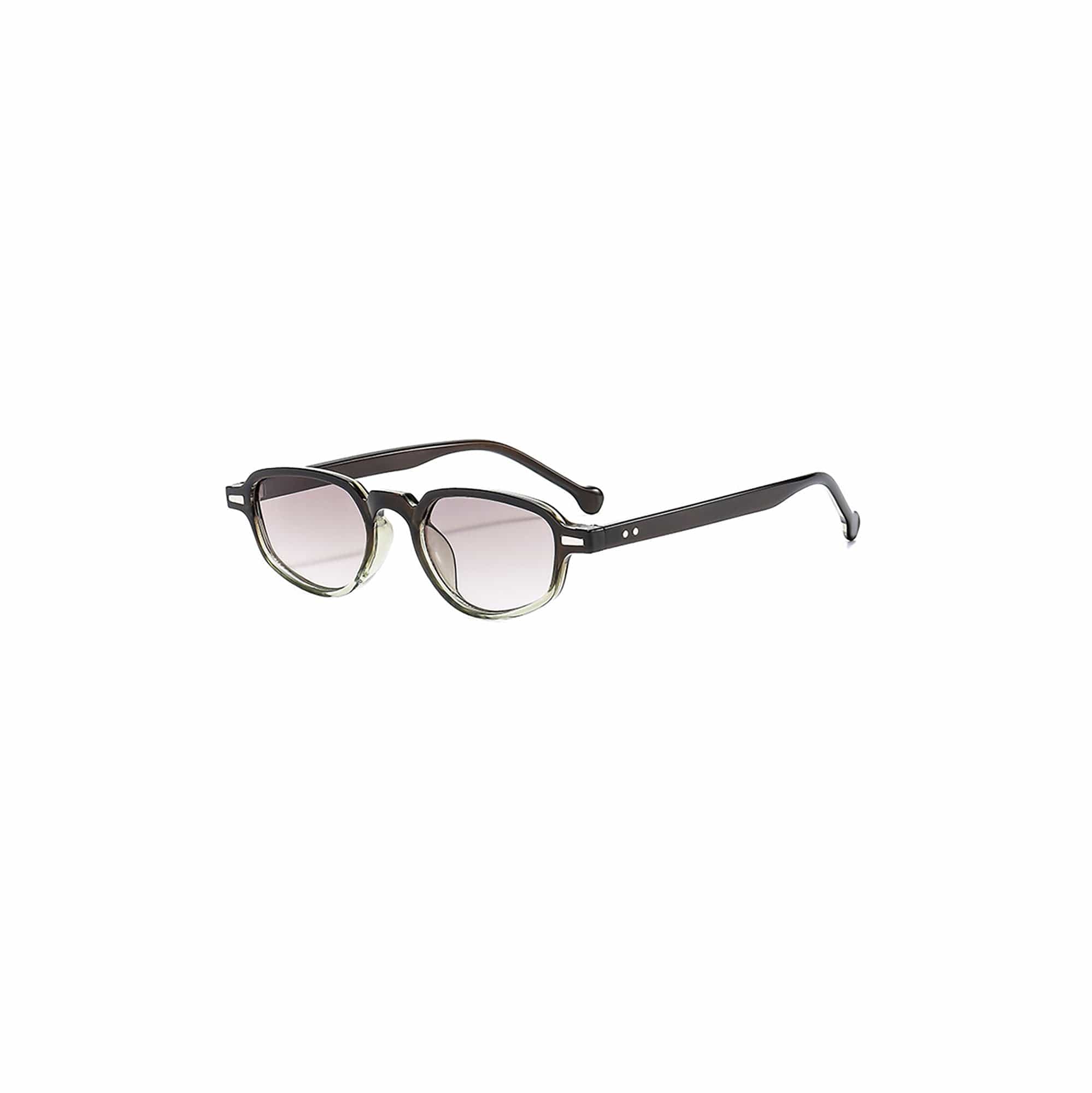 DAMAGE ASIA Gradient Lens Irregular Frame Sunglasses-Sunglasses-Coffee-Free Shipping Leatheretro