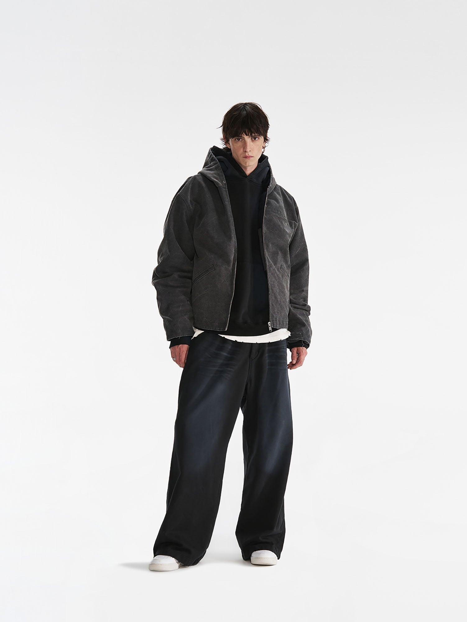 PMW Distressed Oversized Puffer Jacket-Jacket-S-Free Shipping Leatheretro