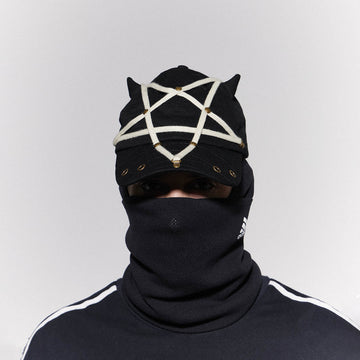 DND4DES Pentagram Rivet Devil Hat-Hat, Cap, Beanie-One size-Free Shipping Leatheretro