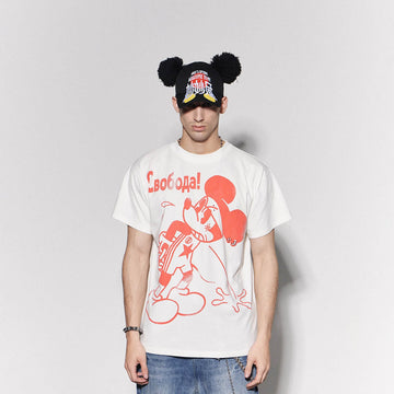 DND4DES Mickey Mouse T-Shirt-T Shirt-S-White-Free Shipping Leatheretro