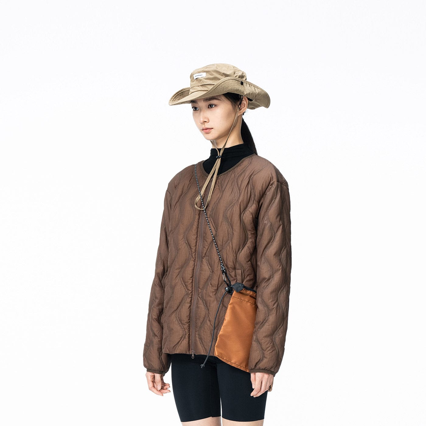 ENSHADOWER Wave Line Texture Light Down Jacket-Jacket-S-Brown-Free Shipping Leatheretro