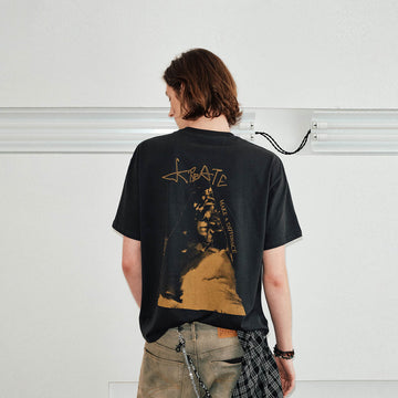 KREATE Drunken T-Shirt-T Shirt-S-Black-Free Shipping Leatheretro