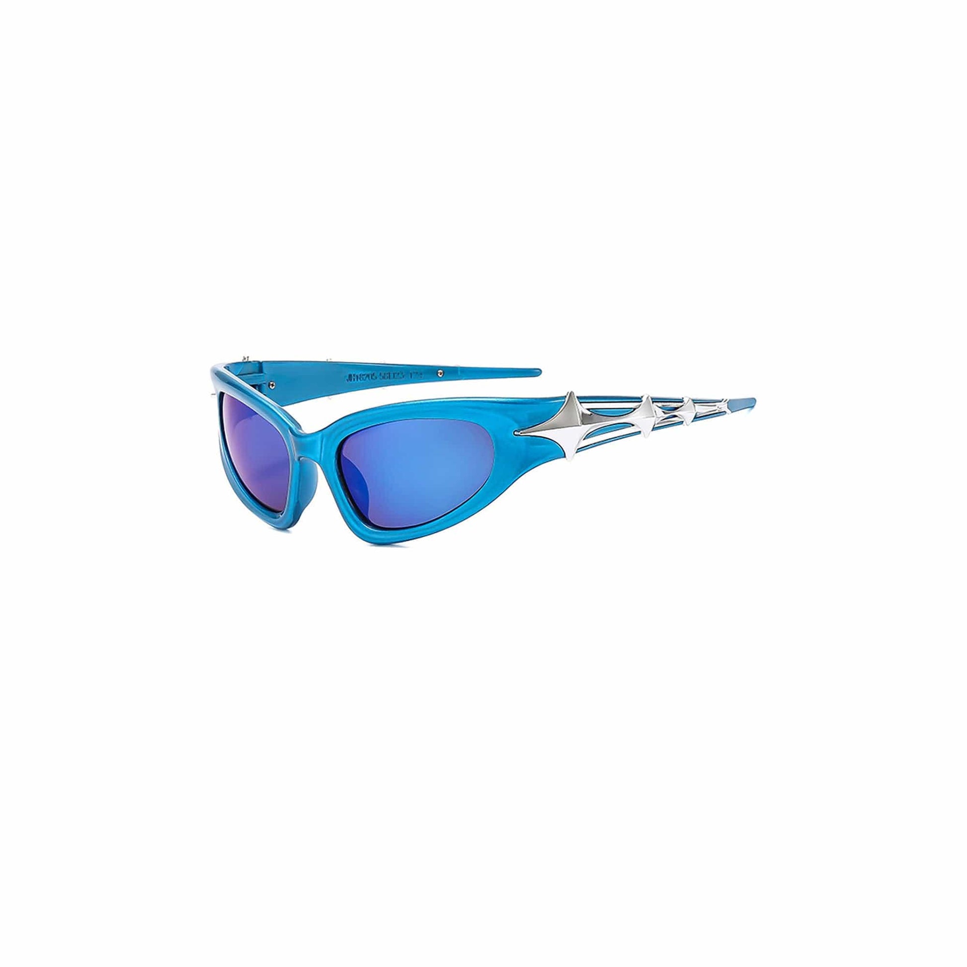 DAMAGE ASIA Star Cat-Eye Sunglasses-Sunglasses-Blue-Free Shipping Leatheretro