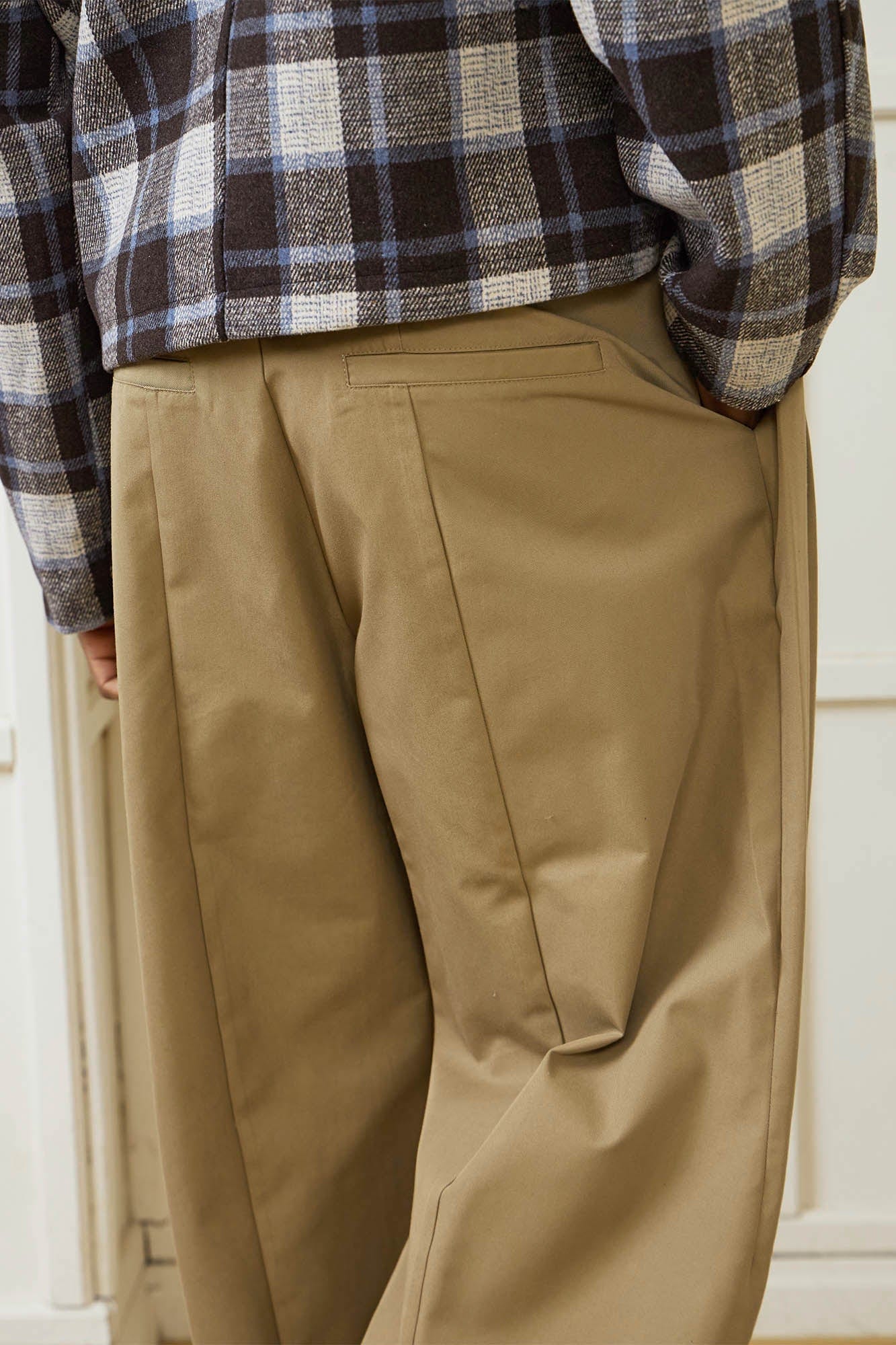 KREATE Crinkled Button-Fly Wide-Leg Pants-Pants-S - 30"-Black-Free Shipping Leatheretro