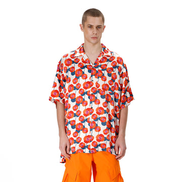 VANN VALRENCE Bloom Full-Print Half Shirt-Shirt-S-Free Shipping Leatheretro