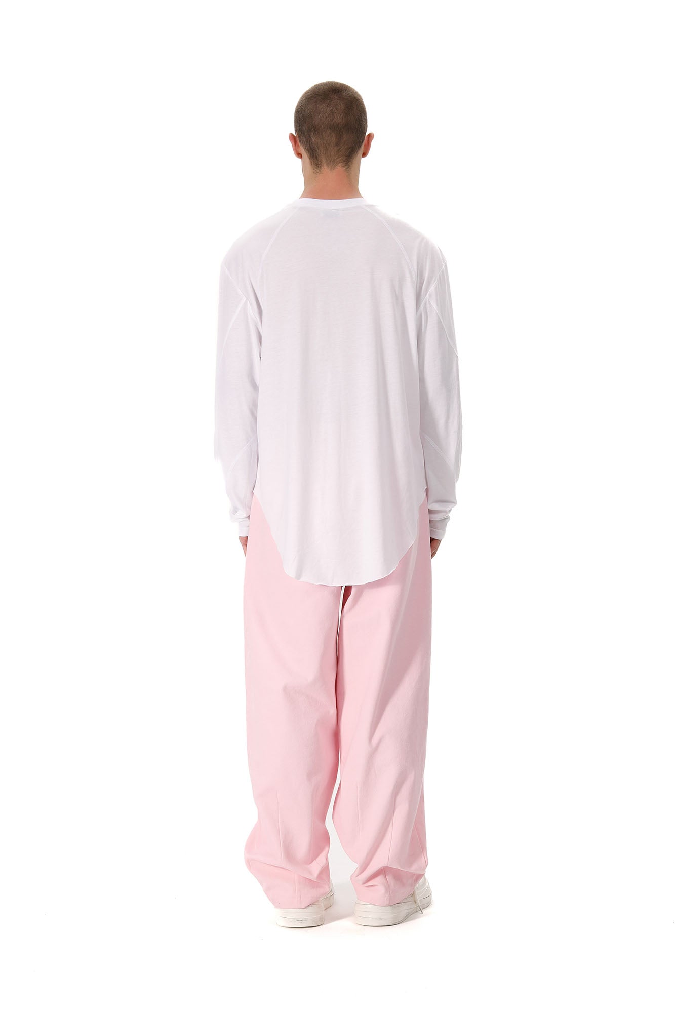 VANN VALRENCE Double-Knee Pleats Cotton Straight-Leg Pants-Pants-S-Free Shipping Leatheretro