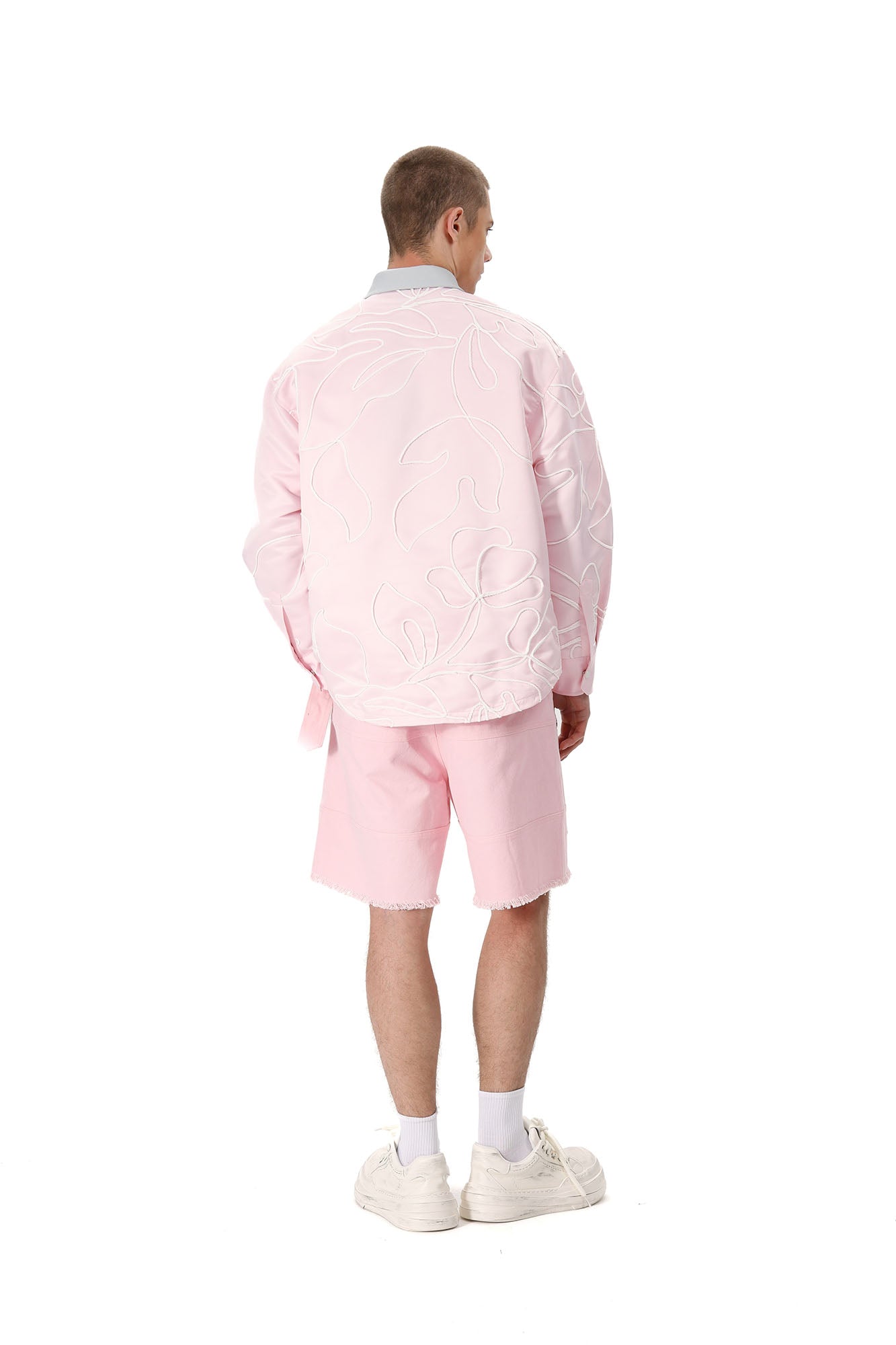 VANN VALRENCE Belt Raw-Edge Cotton Shorts-Shorts-S-Free Shipping Leatheretro