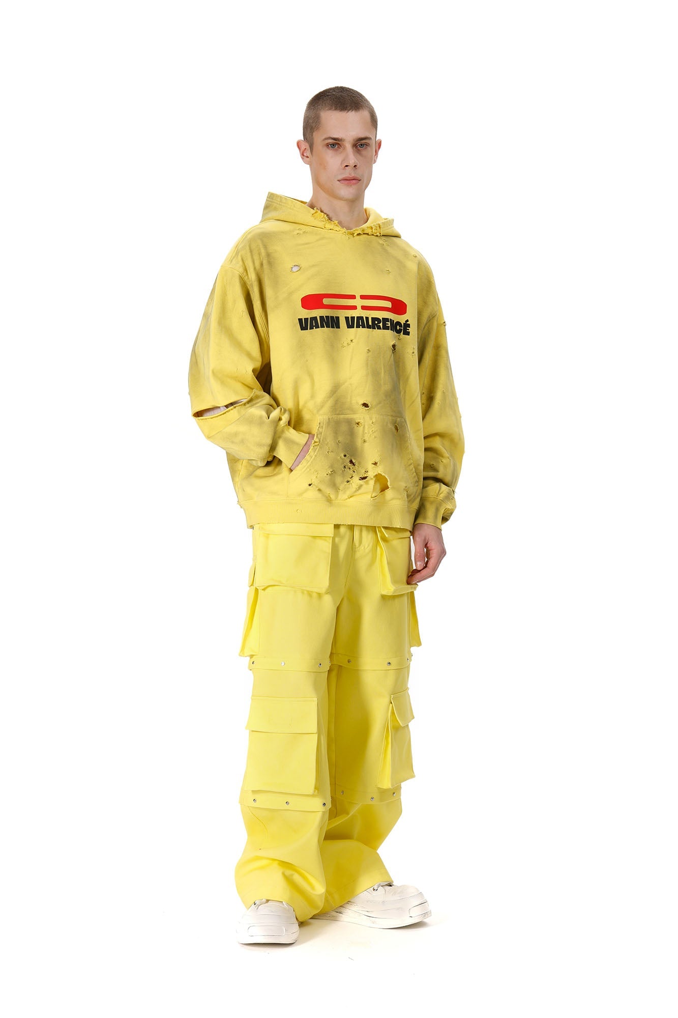 VANN VALRENCE Detachable Multi-Pocket Sweatpants-Pants-S-Free Shipping Leatheretro