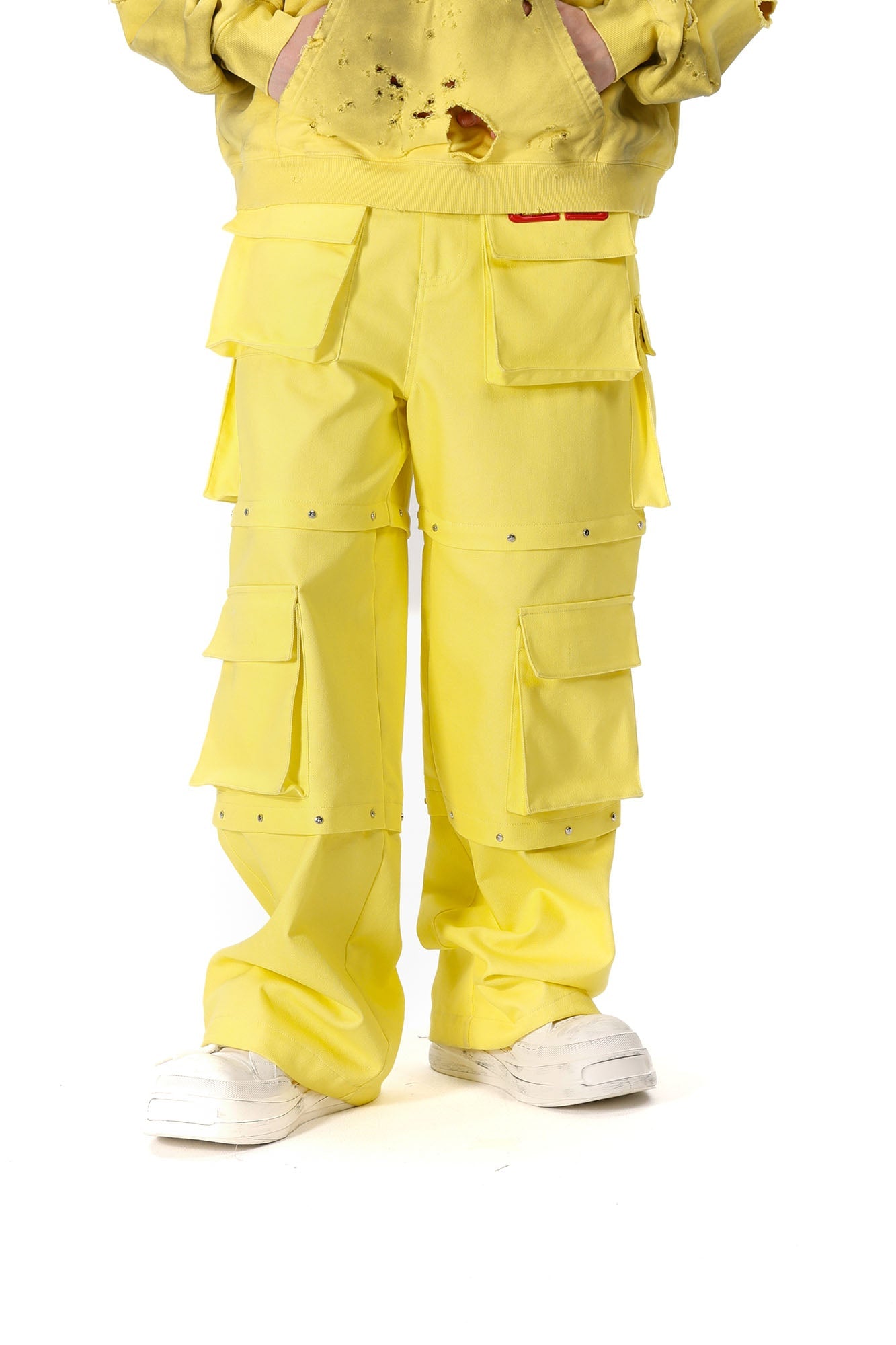 VANN VALRENCE Detachable Multi-Pocket Sweatpants-Pants-S-Free Shipping Leatheretro