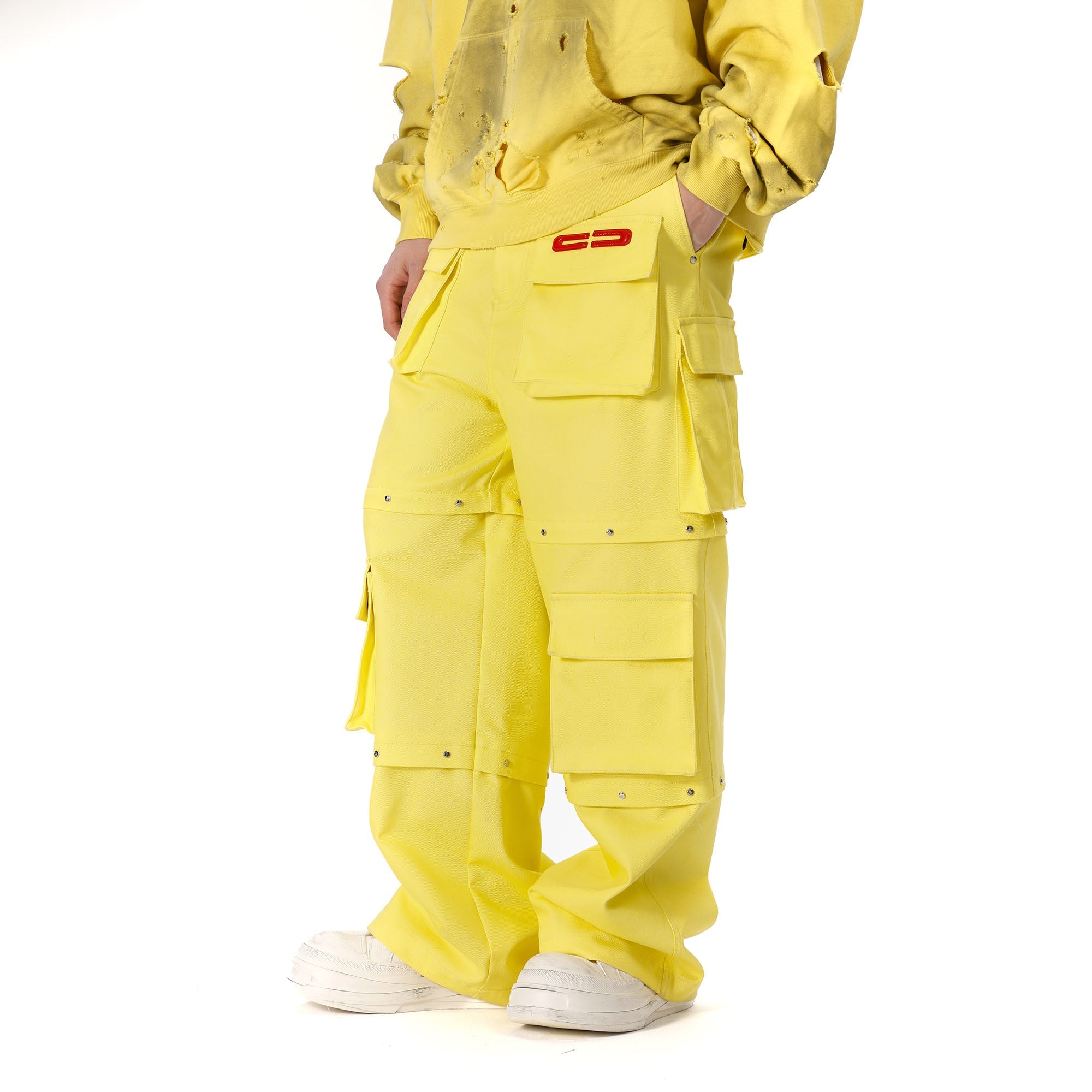 VANN VALRENCE Detachable Multi-Pocket Sweatpants-Pants-S-Free Shipping Leatheretro