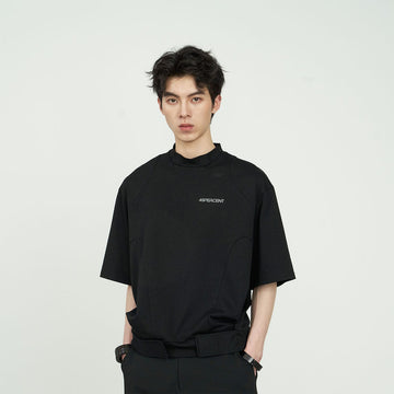 49PERCENT Hook & Loop T-Shirt-T Shirt-S-Free Shipping Leatheretro