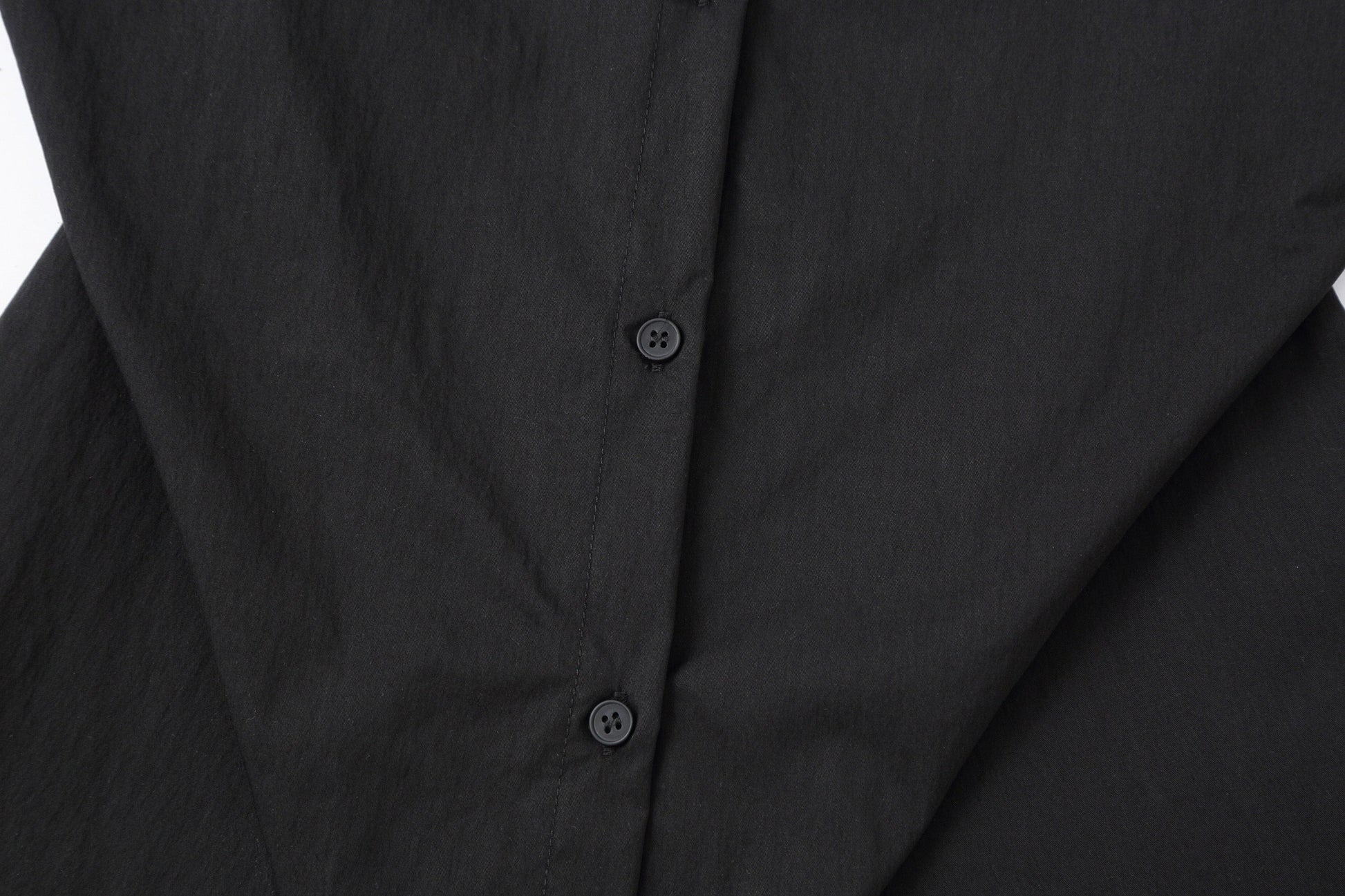 CLP Tailored Waist-Cinched Shirt-Shirt-S-Black-Free Shipping Leatheretro