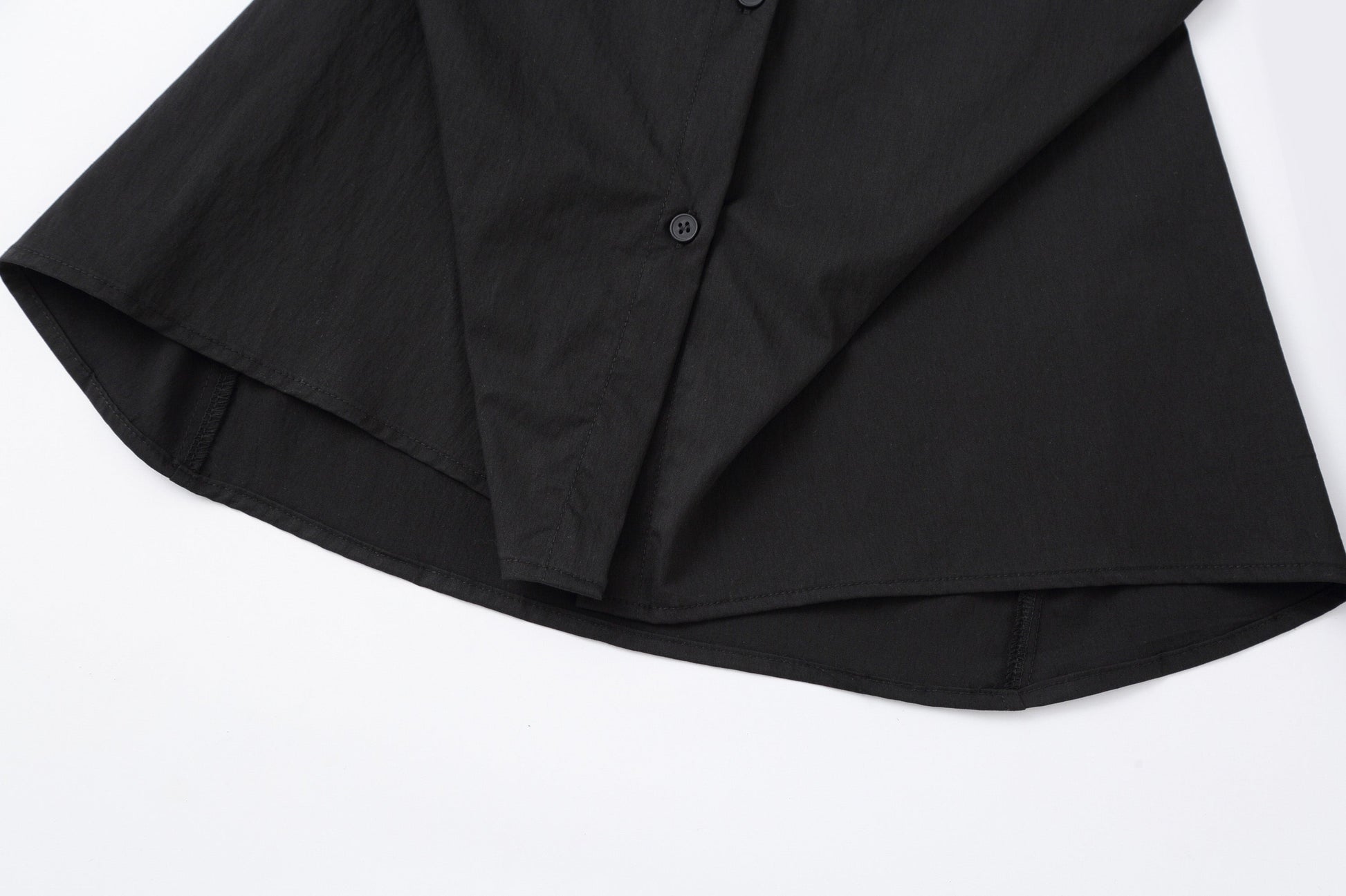 CLP Tailored Waist-Cinched Shirt-Shirt-S-Black-Free Shipping Leatheretro