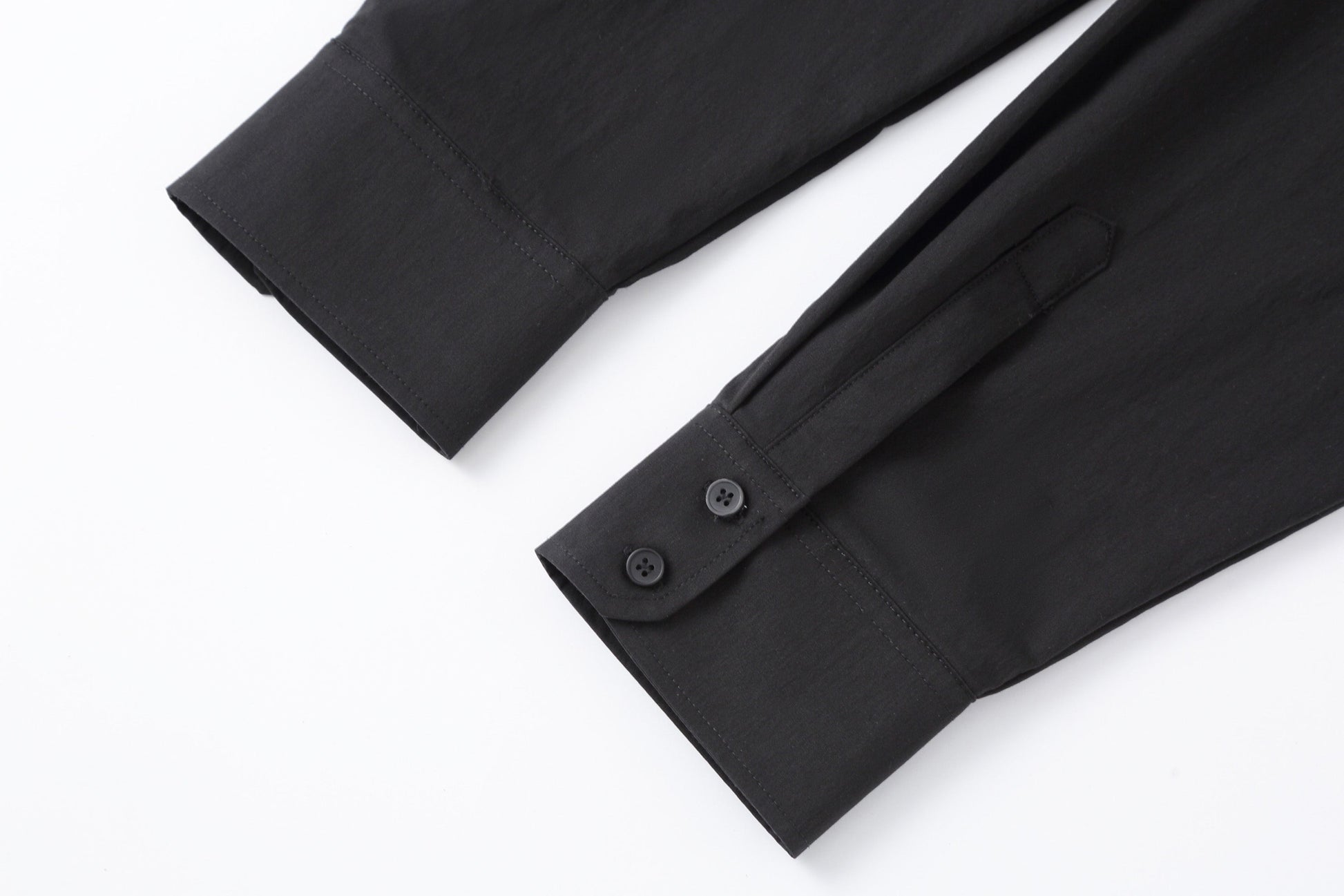 CLP Tailored Waist-Cinched Shirt-Shirt-S-Black-Free Shipping Leatheretro