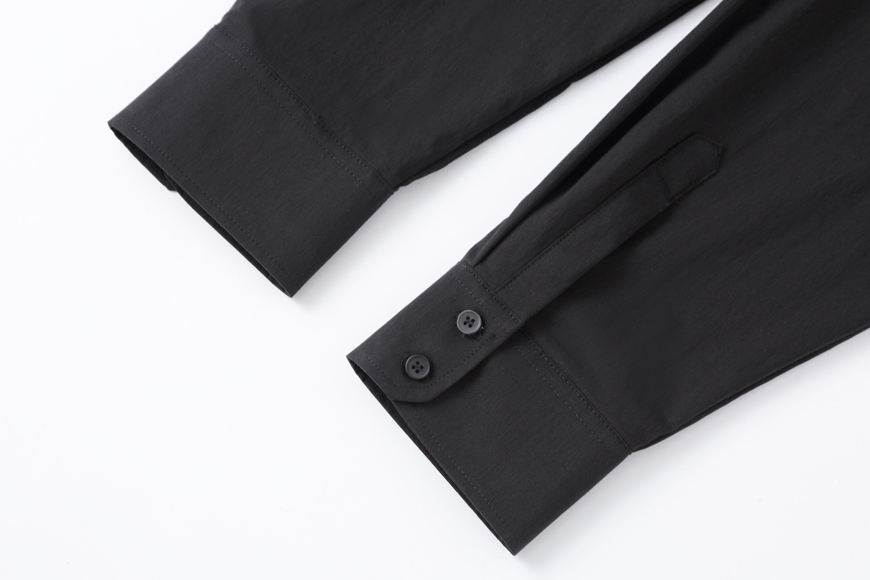 CLP Tailored Waist-Cinched Shirt-Shirt-S-Black-Free Shipping Leatheretro