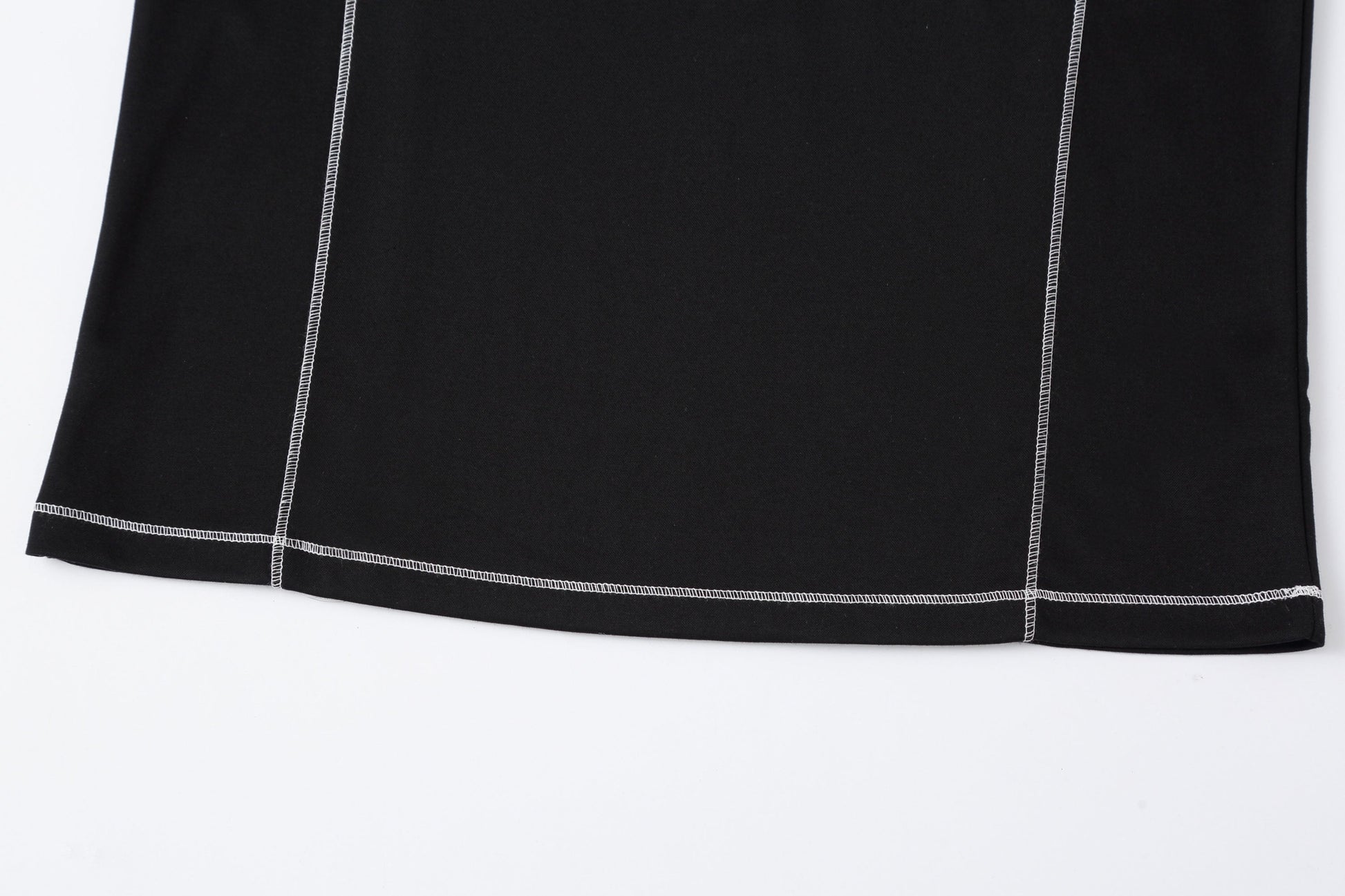 CLP Contrast Stitch Zip-Neck Tee-L/S Tee-M (Preorder)-Free Shipping Leatheretro