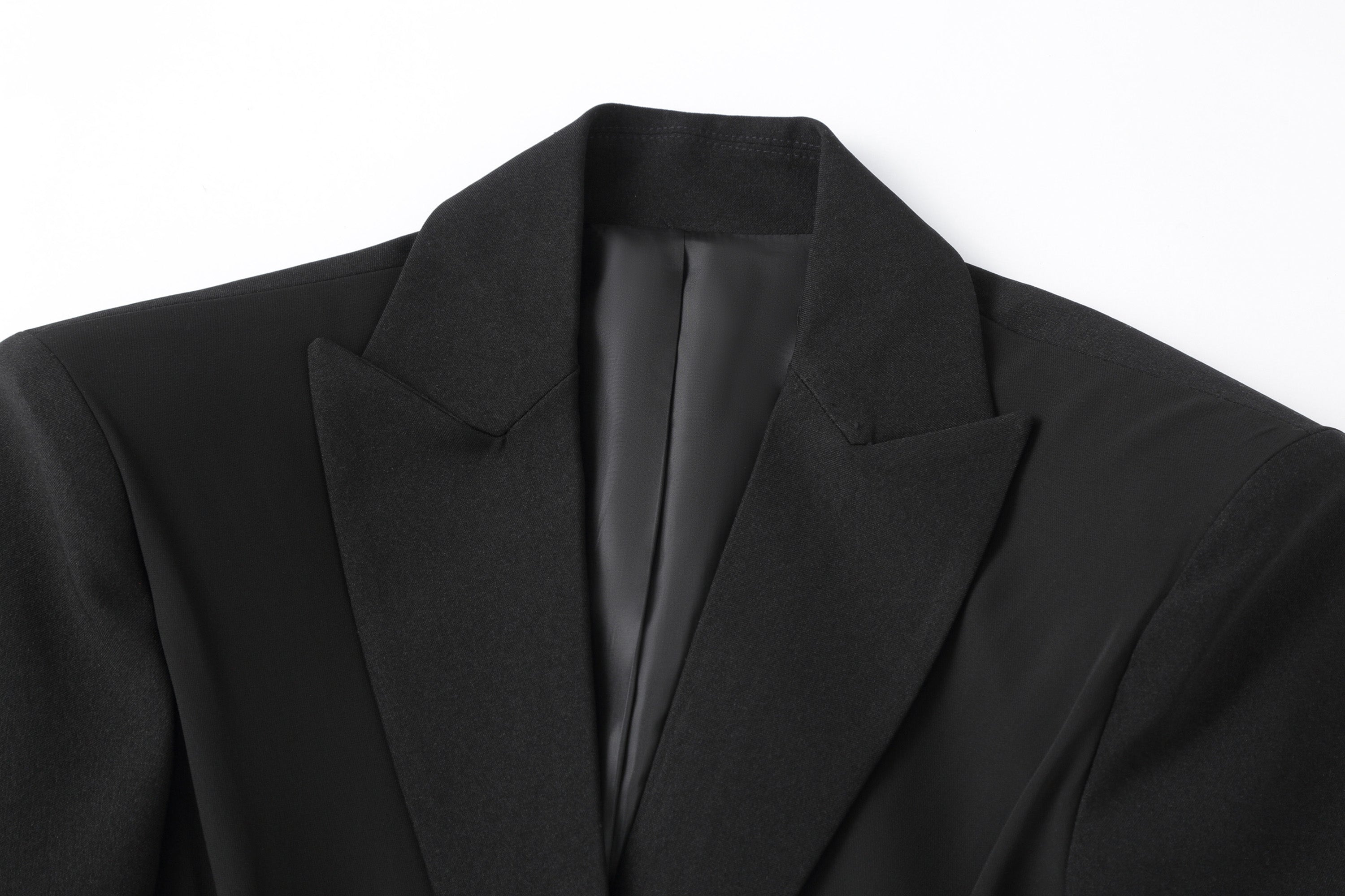CLP Chic Draped Sash Waist Blazer-Jacket-S-Free Shipping Leatheretro