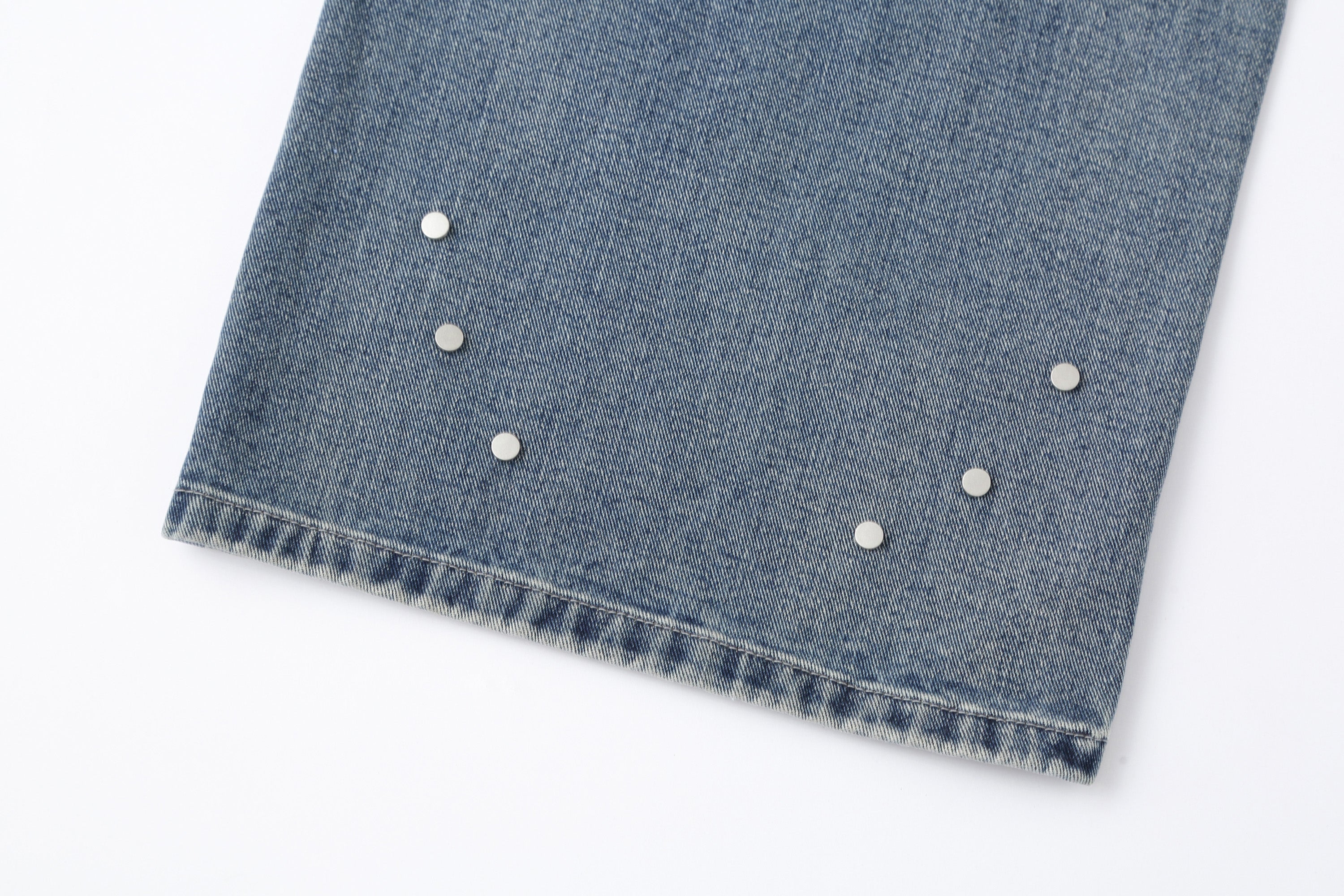 CLP Retro Washed Distressed Rivet Jeans-Jeans-M-Free Shipping Leatheretro