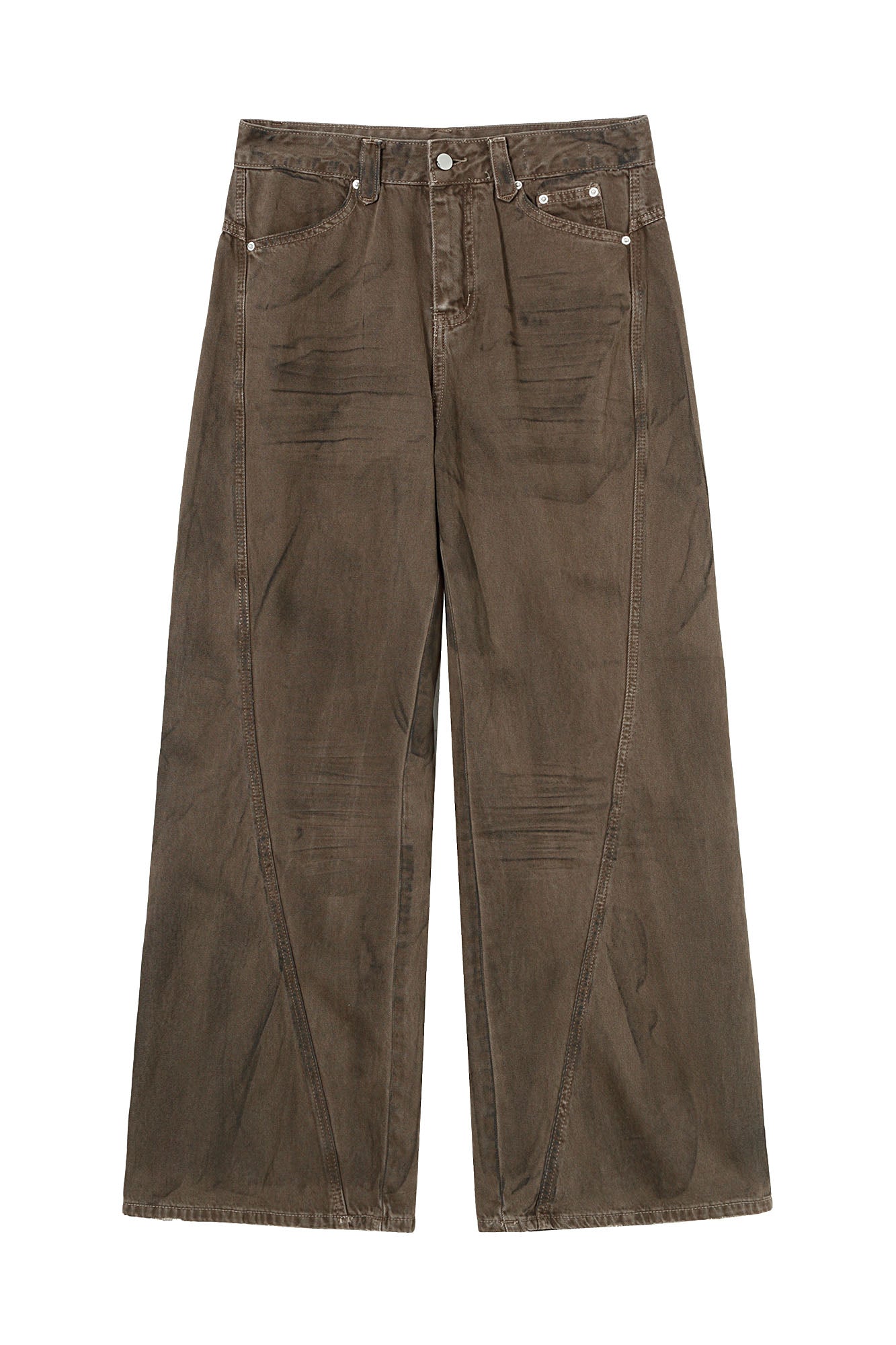 CLP Retro Panel Straight-Leg Jeans-Jeans-M-Free Shipping Leatheretro