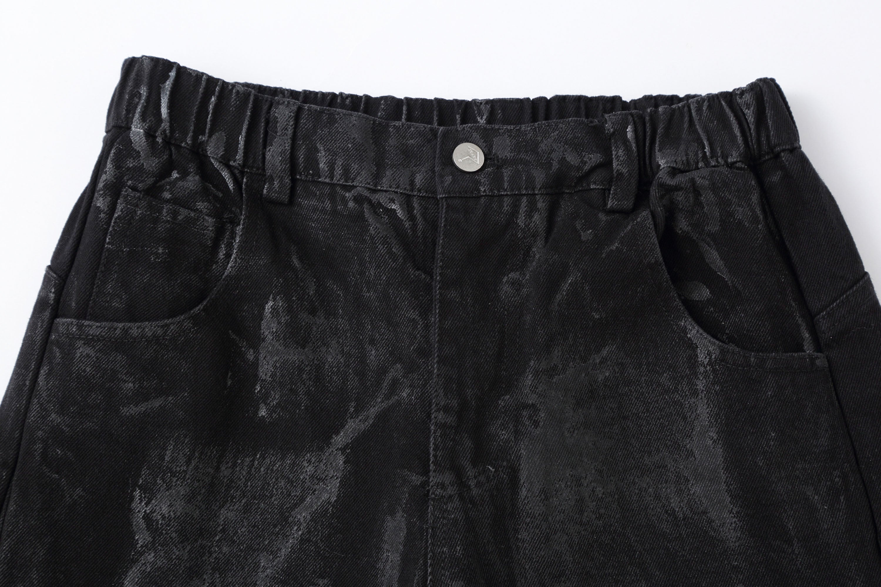 CLP Distressed Curved-Panel Oversized Jeans-Jeans-S-Free Shipping Leatheretro