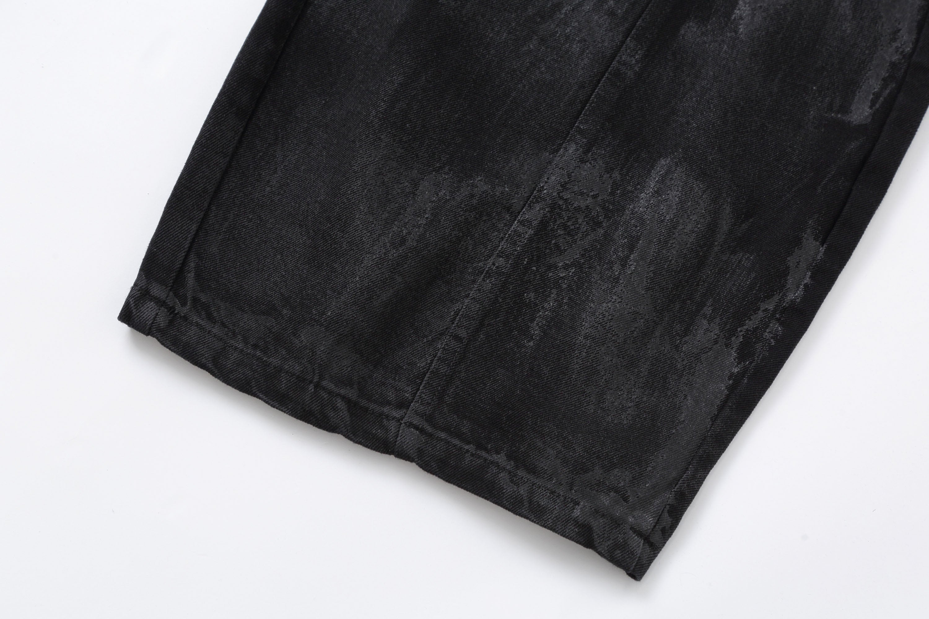 CLP Distressed Curved-Panel Oversized Jeans-Jeans-S-Free Shipping Leatheretro