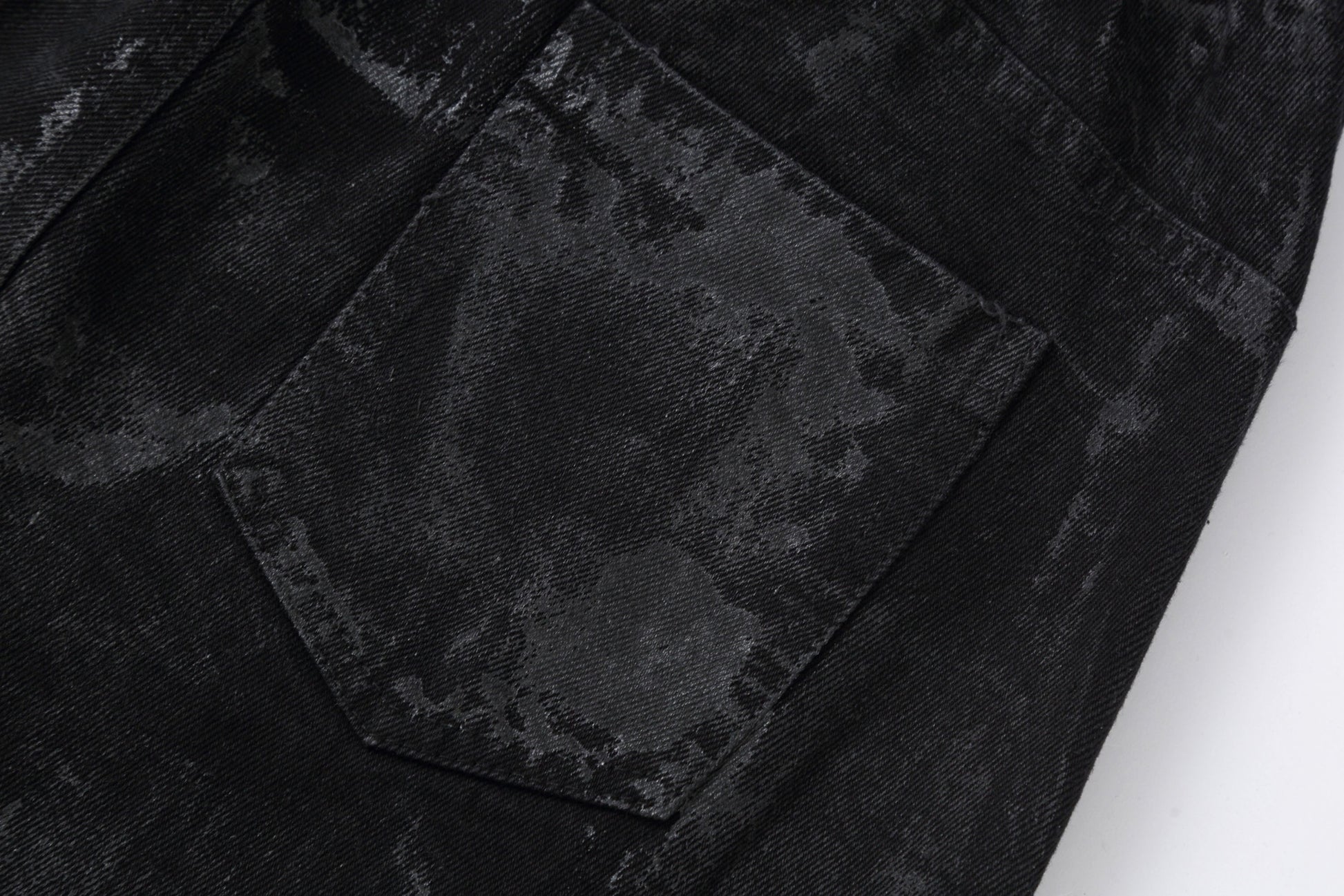 CLP Distressed Curved-Panel Oversized Jeans-Jeans-S-Free Shipping Leatheretro