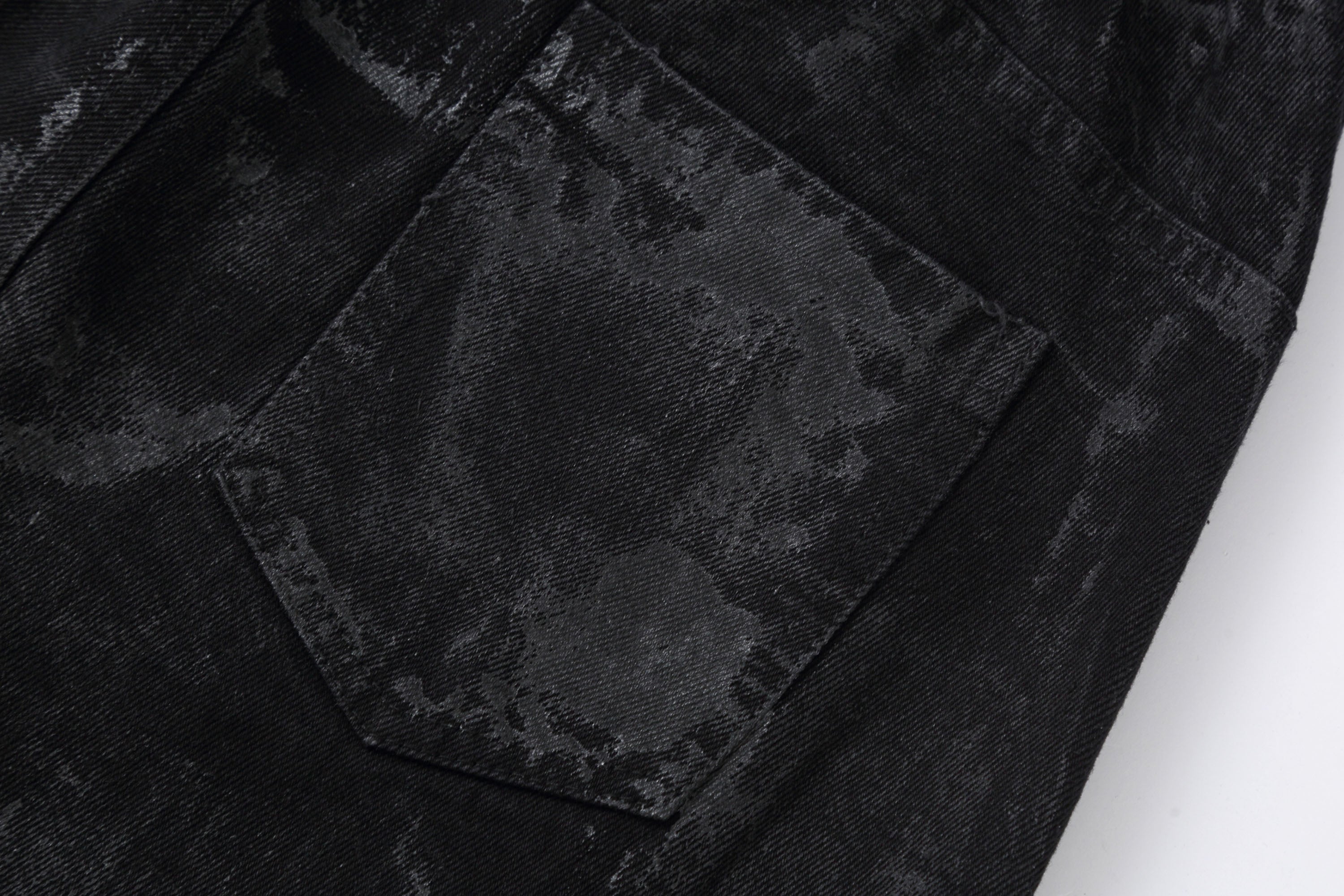 CLP Distressed Curved-Panel Oversized Jeans-Jeans-S-Free Shipping Leatheretro