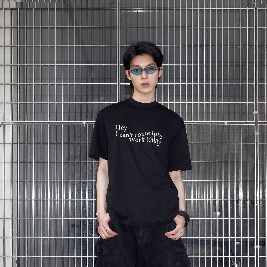 49PERCENT Essential Slogan T-Shirt-T Shirt-XS-Black-Free Shipping Leatheretro