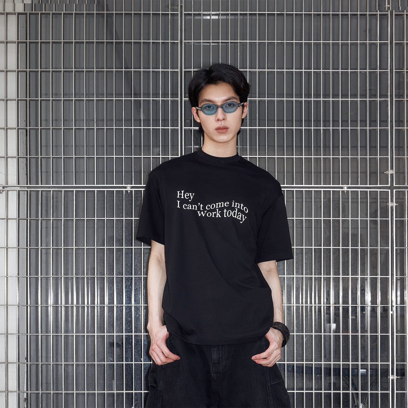 49PERCENT Essential Slogan T-Shirt-T Shirt-XS-Black-Free Shipping Leatheretro